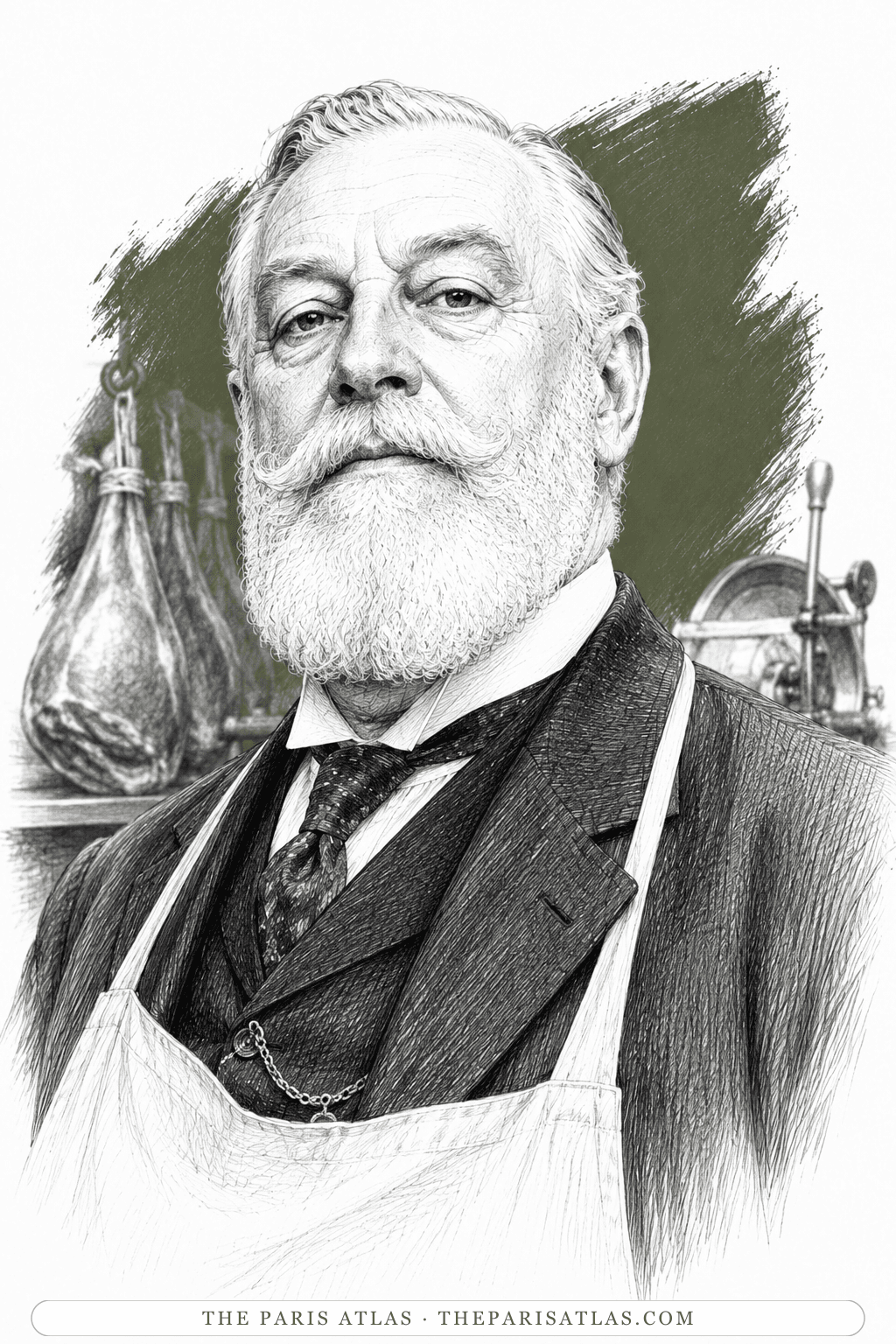 Illustrated portrait of Old Grimmett