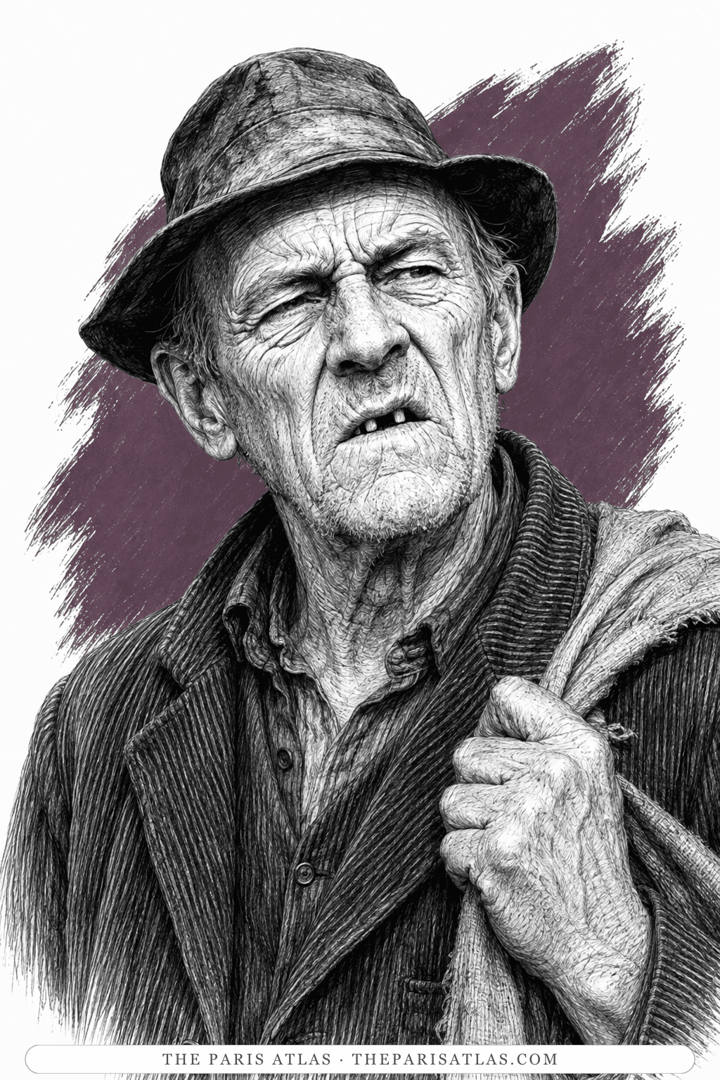 Illustrated portrait of Old Hodges