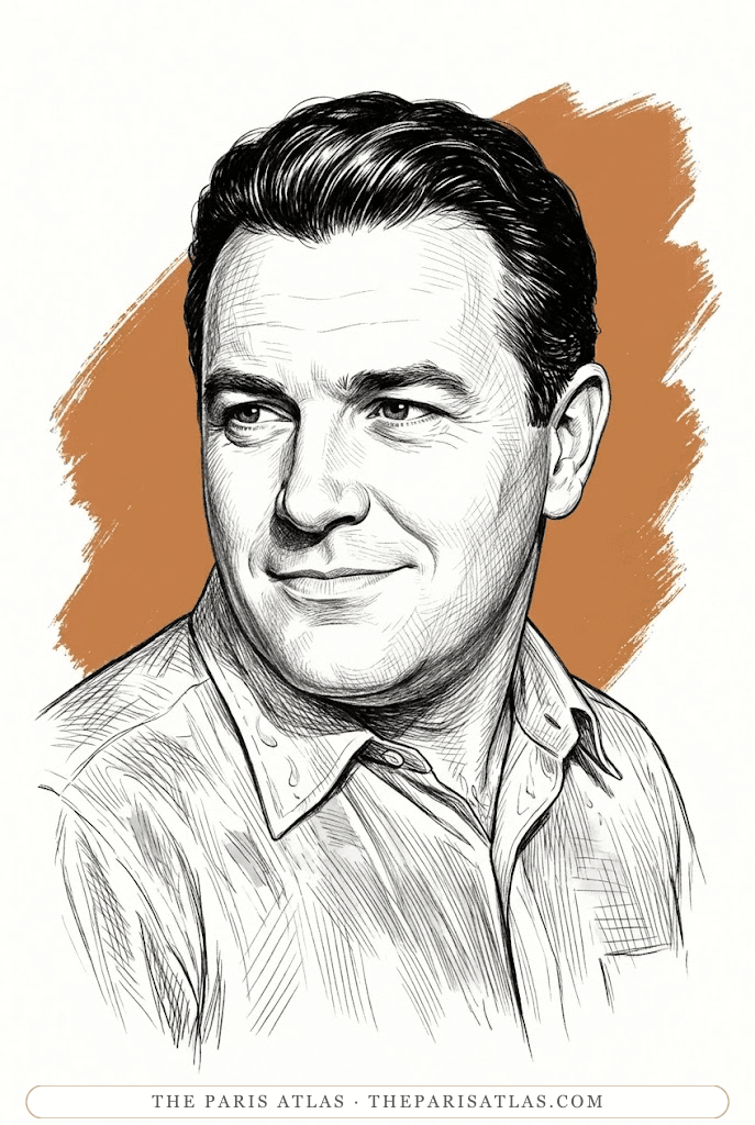 Illustrated portrait of Pat Brady