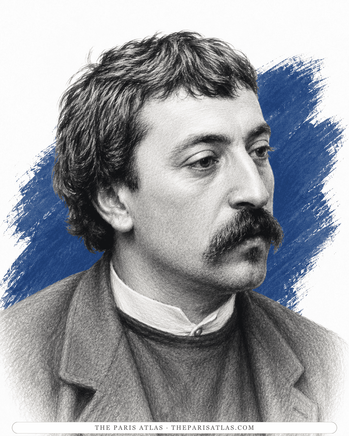 Illustrated portrait of Paul Gauguin