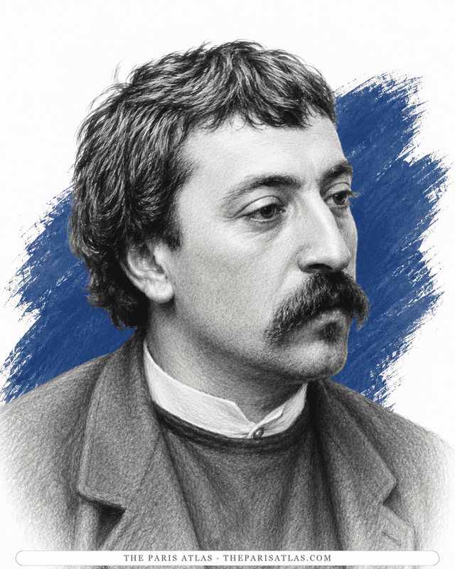 Illustrated portrait of Paul Gauguin