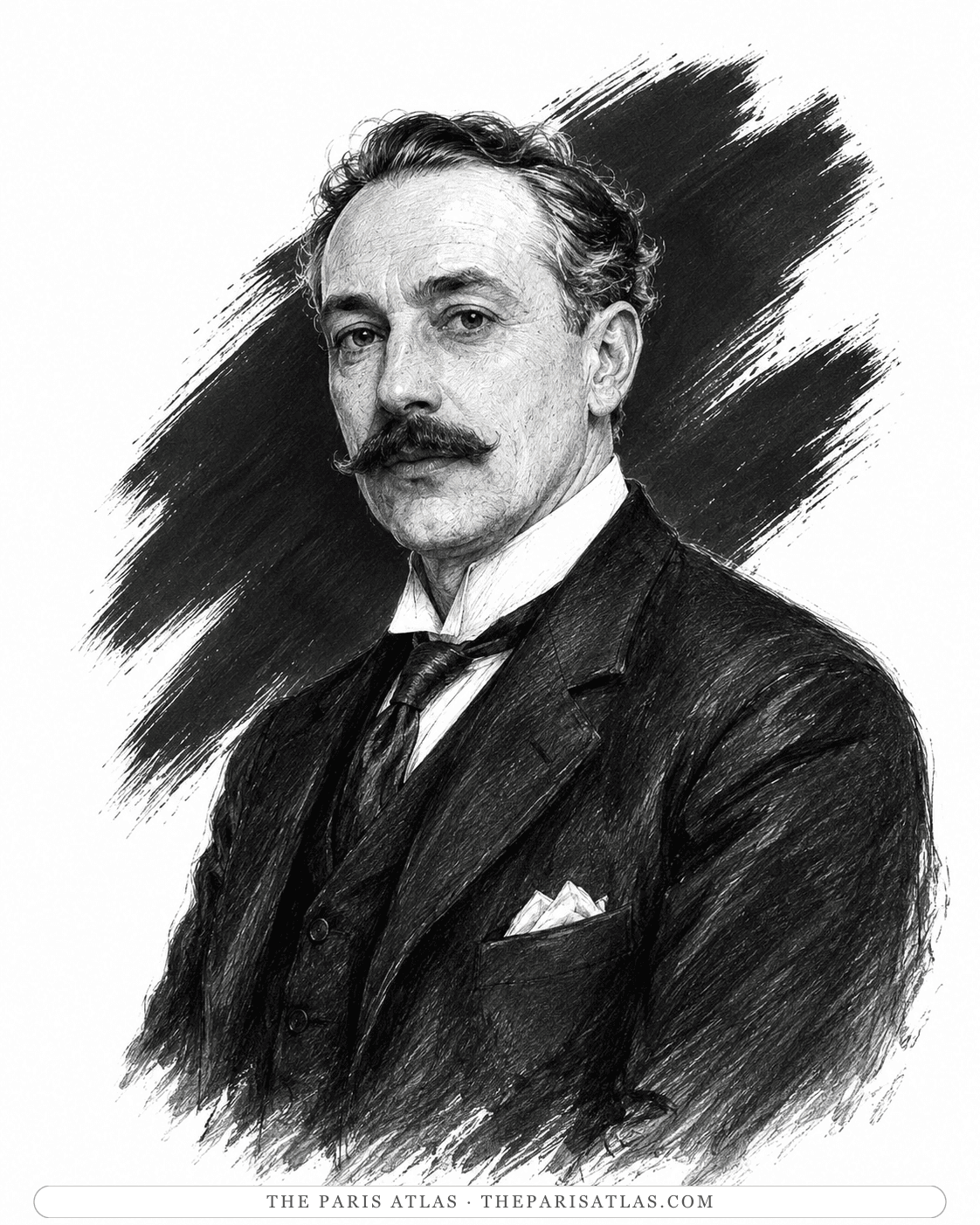 Illustrated portrait of Paul Guillaume