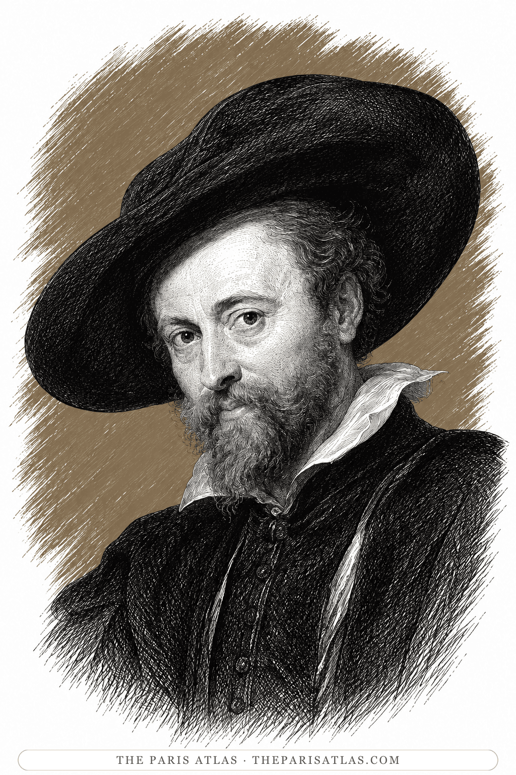 Illustrated portrait of Peter Paul Rubens