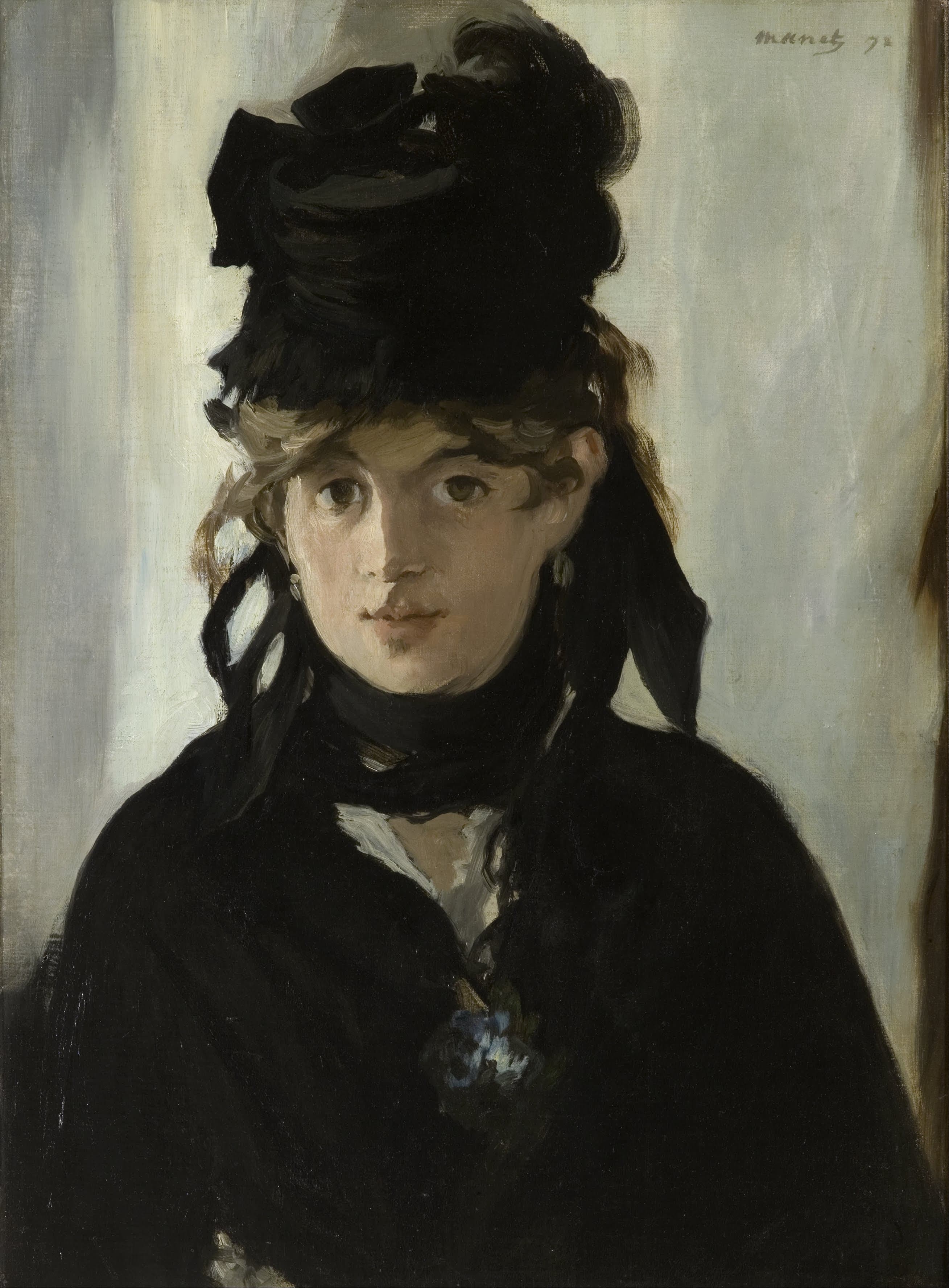 Berthe Morisot with a Bouquet of Violets by Édouard Manet