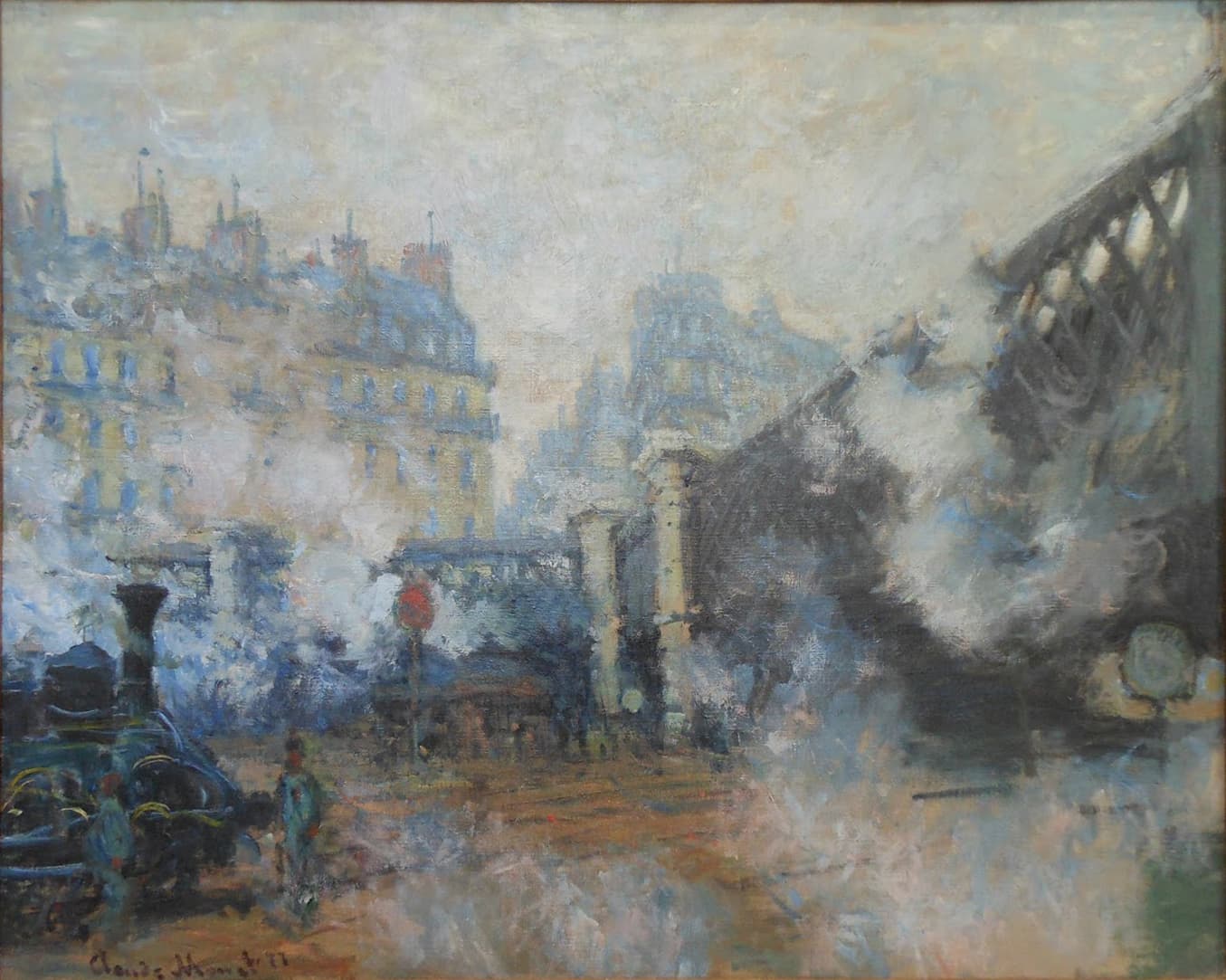 The Pont de l'Europe, Gare Saint-Lazare by Claude Monet