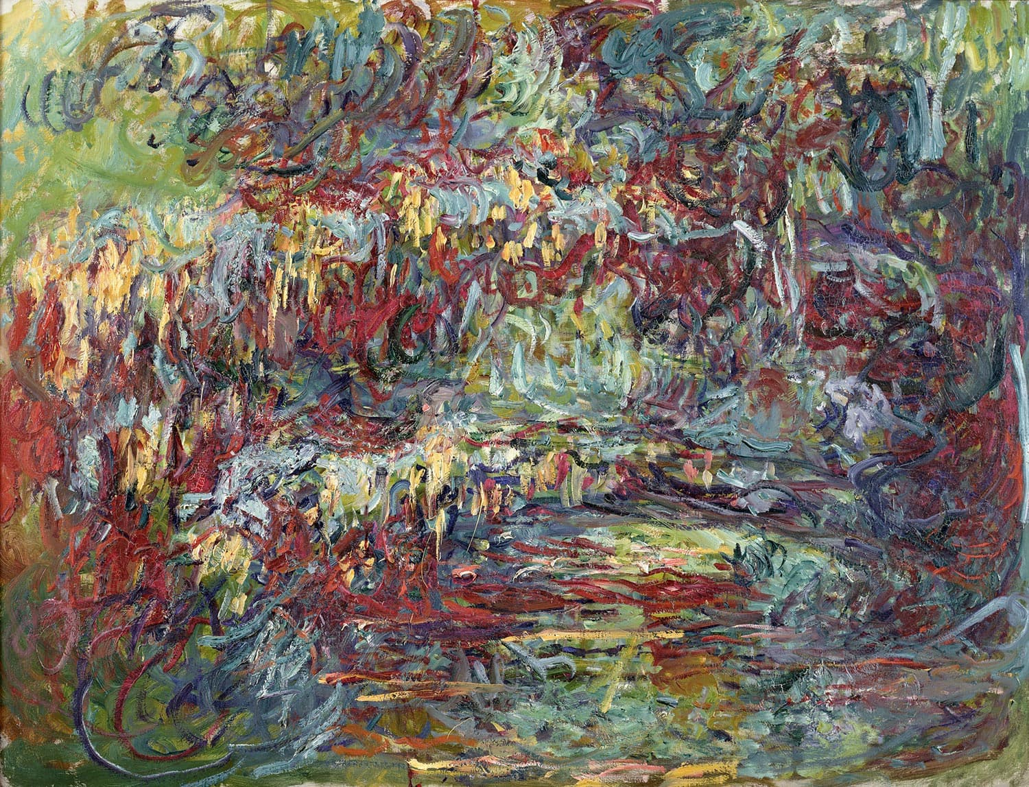 The Japanese Bridge (late series) by Claude Monet