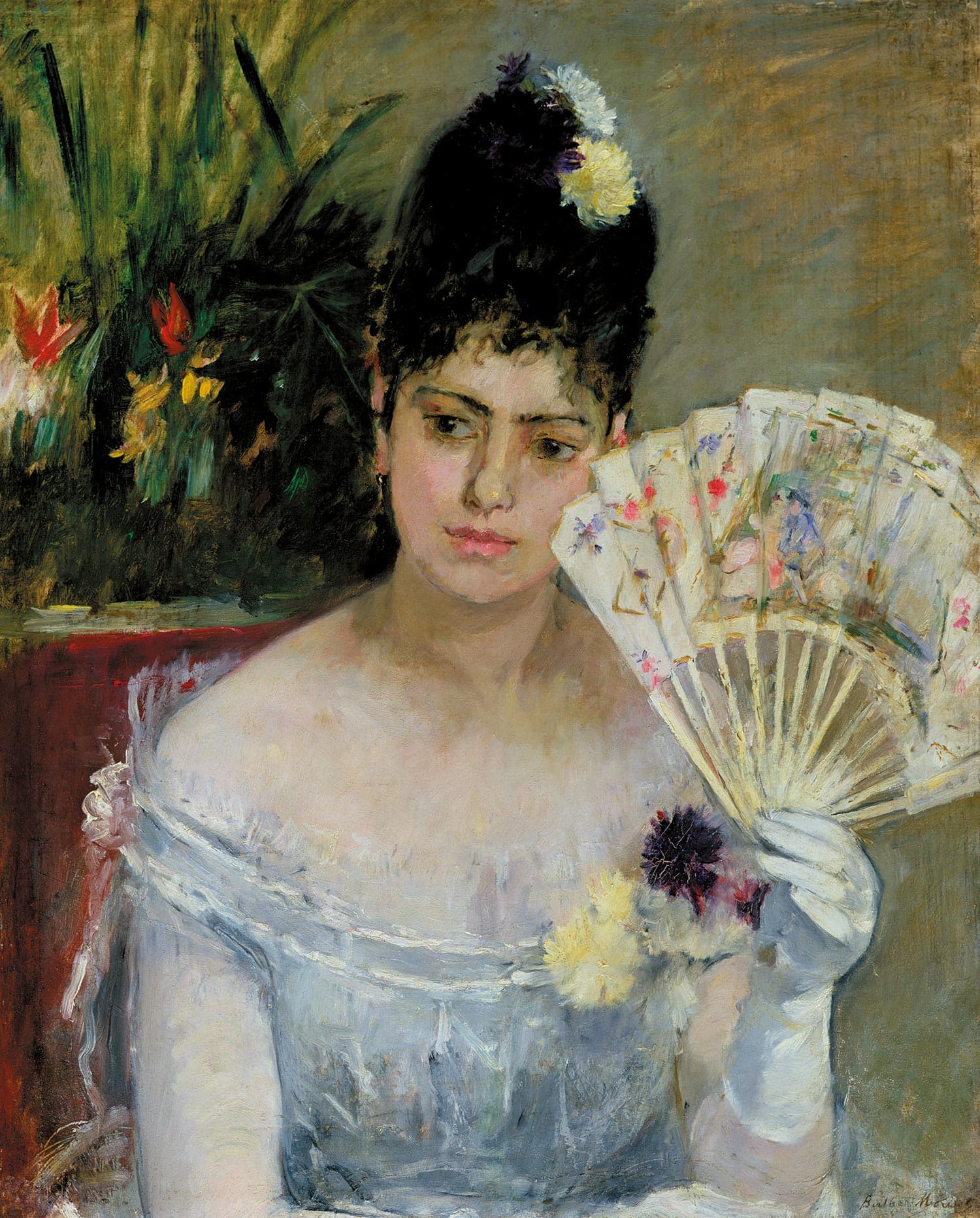 Au bal by Berthe Morisot