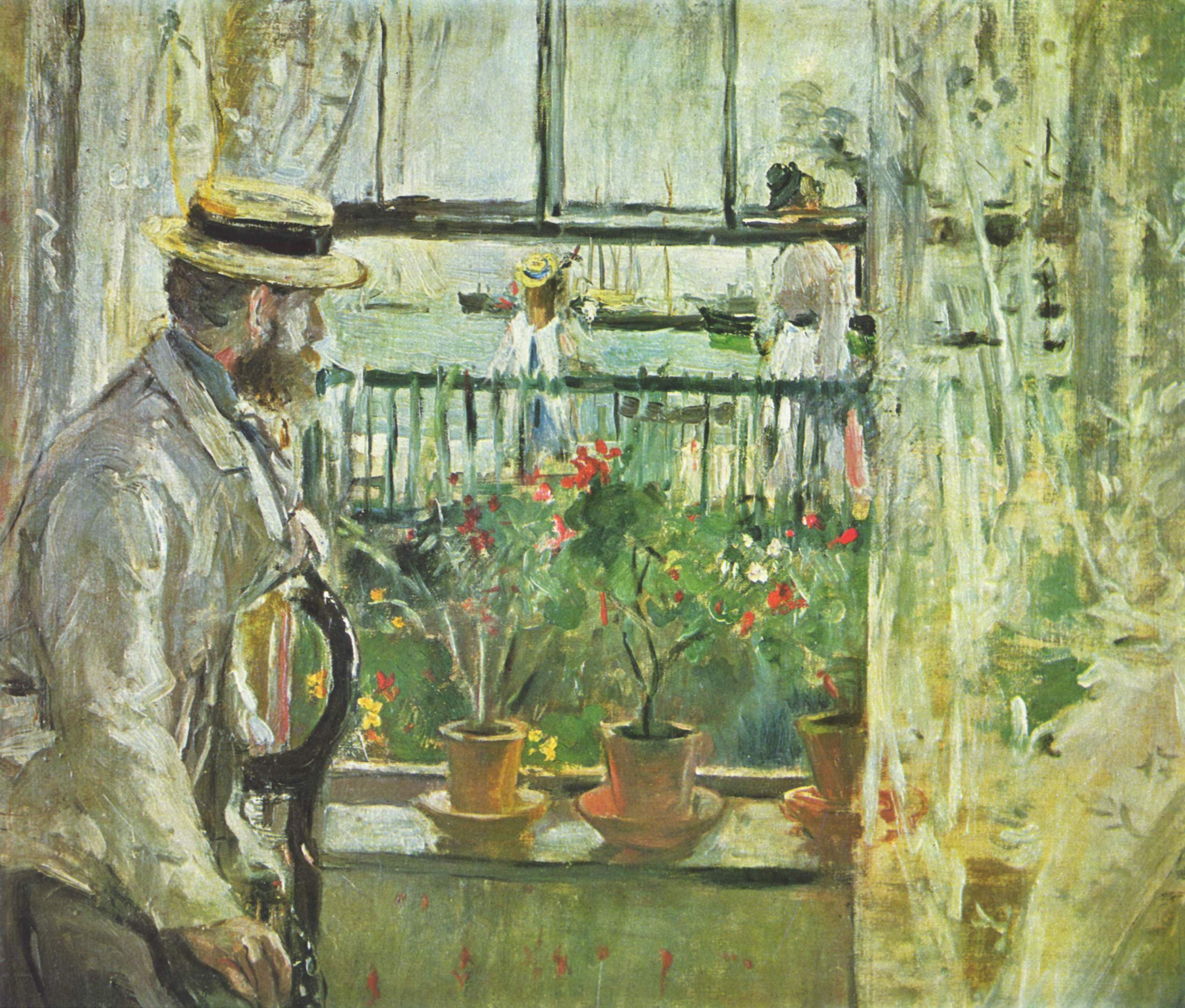 Eugène Manet à l'île de Wight by Berthe Morisot