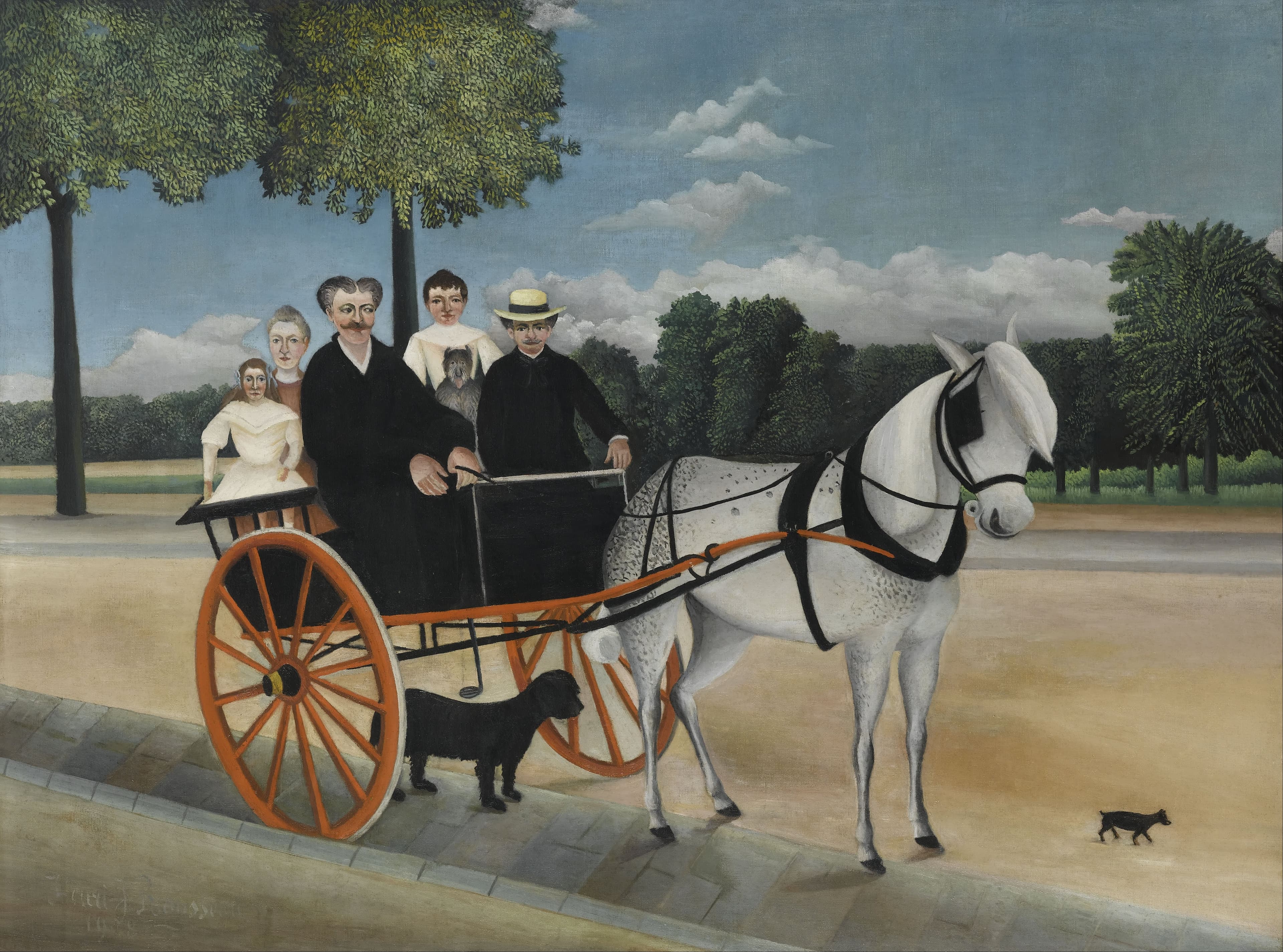 Old Junier's Cart by Henri Rousseau