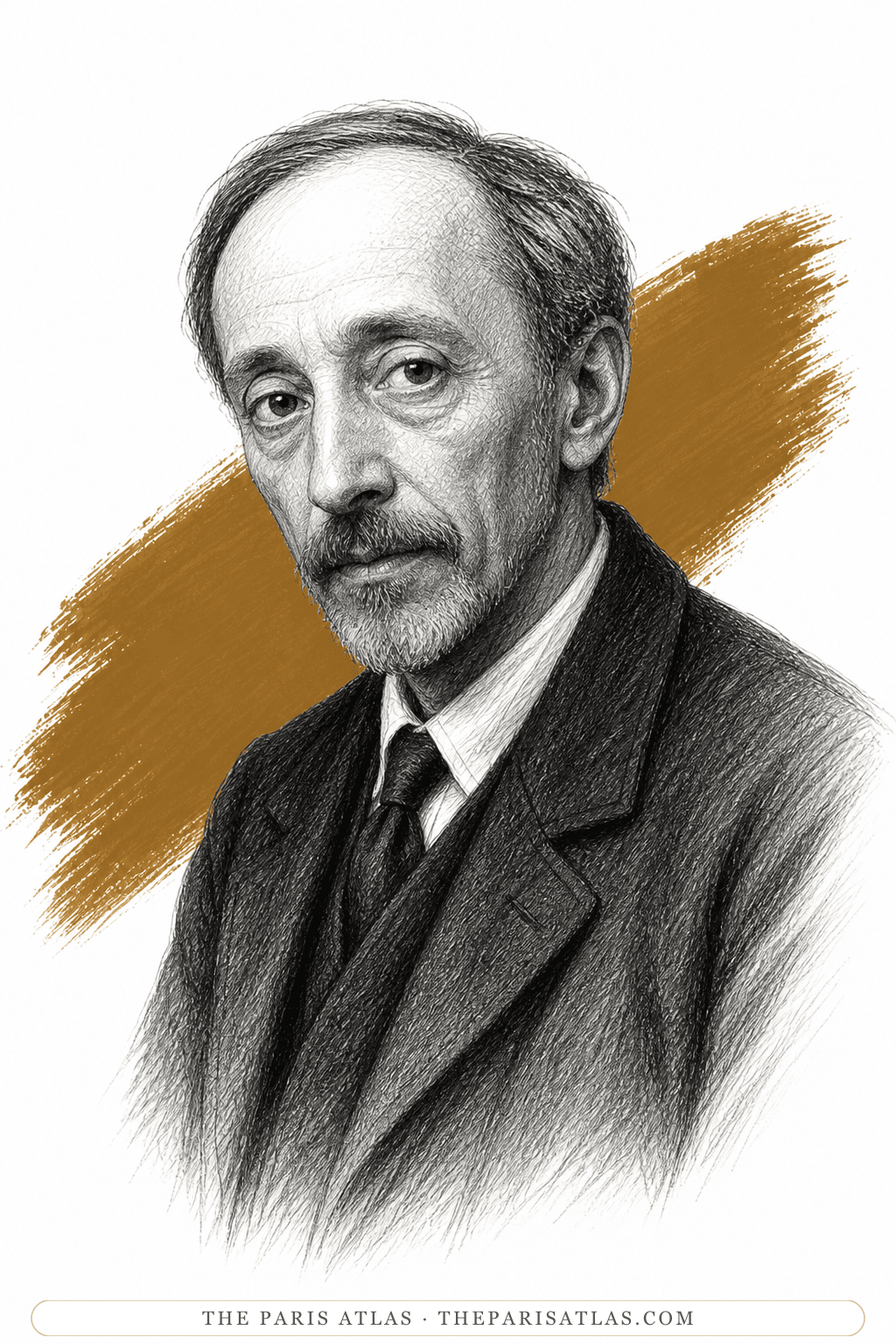 Illustrated portrait of Pierre Bonnard