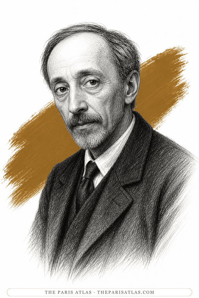 Illustrated portrait of Pierre Bonnard