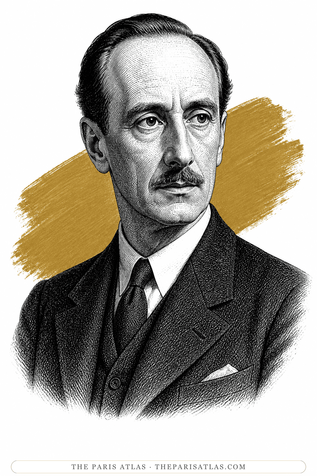 Illustrated portrait of Pierre Renoir