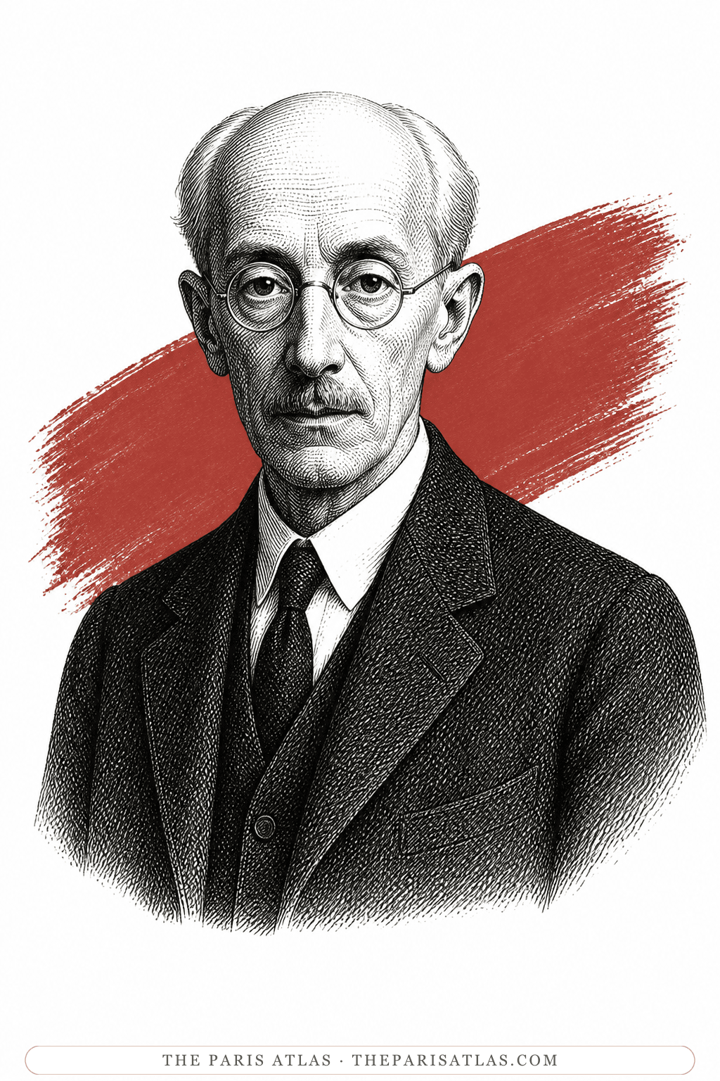 Illustrated portrait of Piet Mondrian