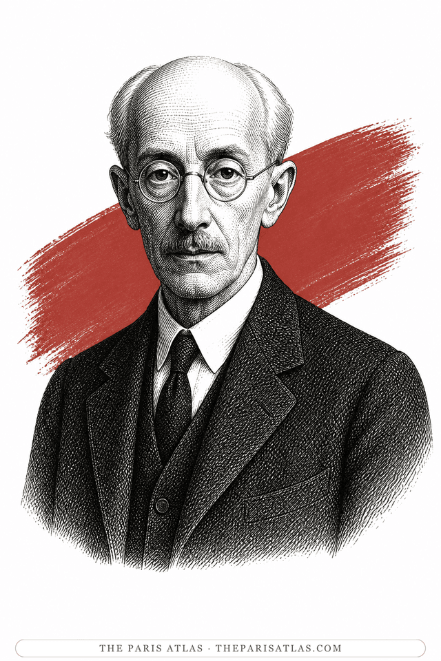 Illustrated portrait of Piet Mondrian