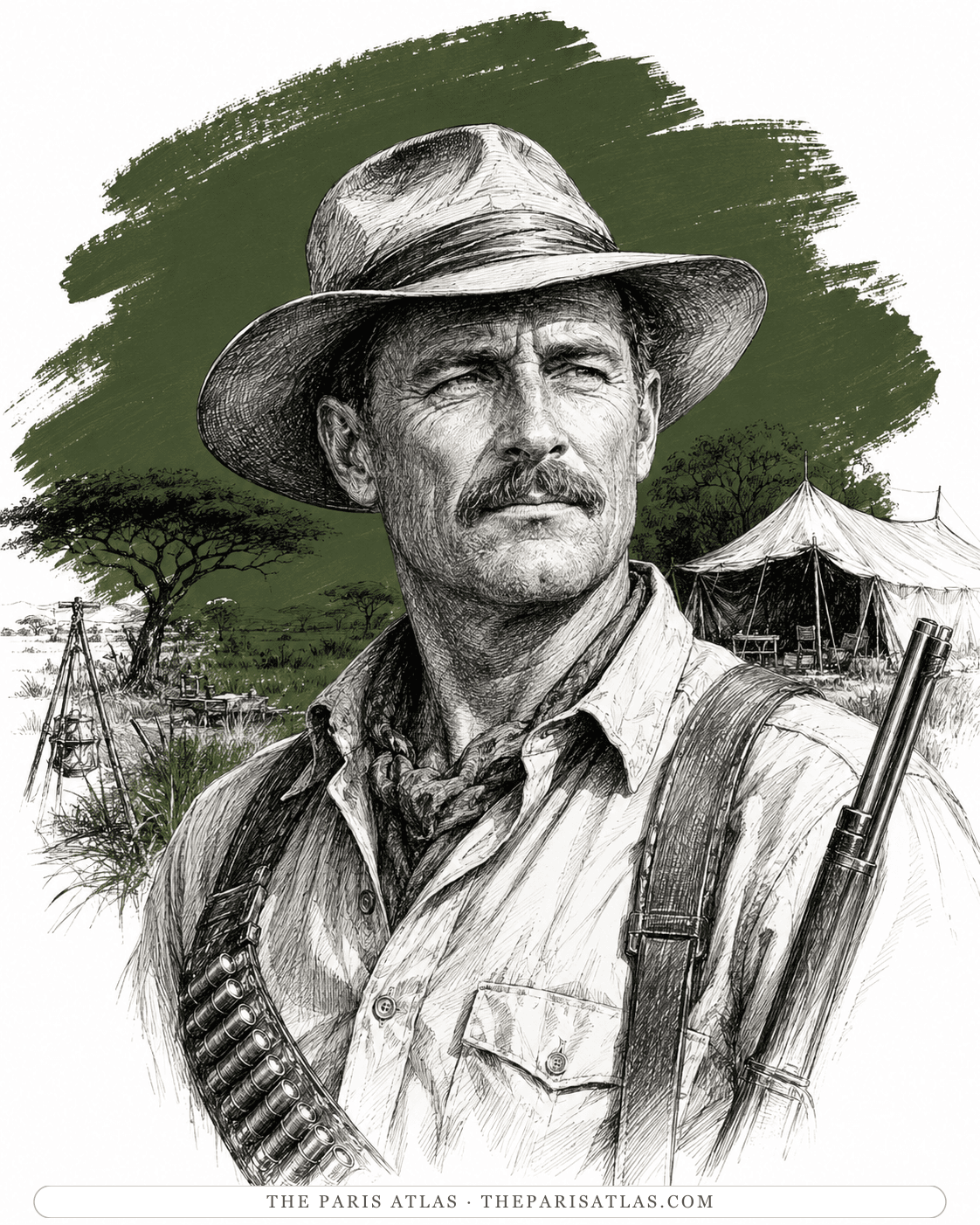 Illustrated portrait of Pop
