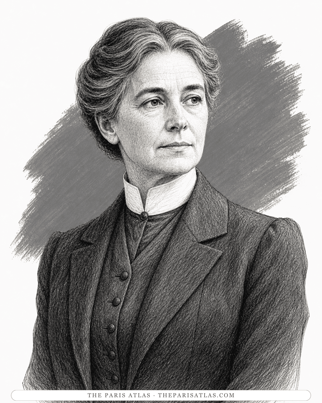 Illustrated portrait of Miss Puddleton ("Puddle")