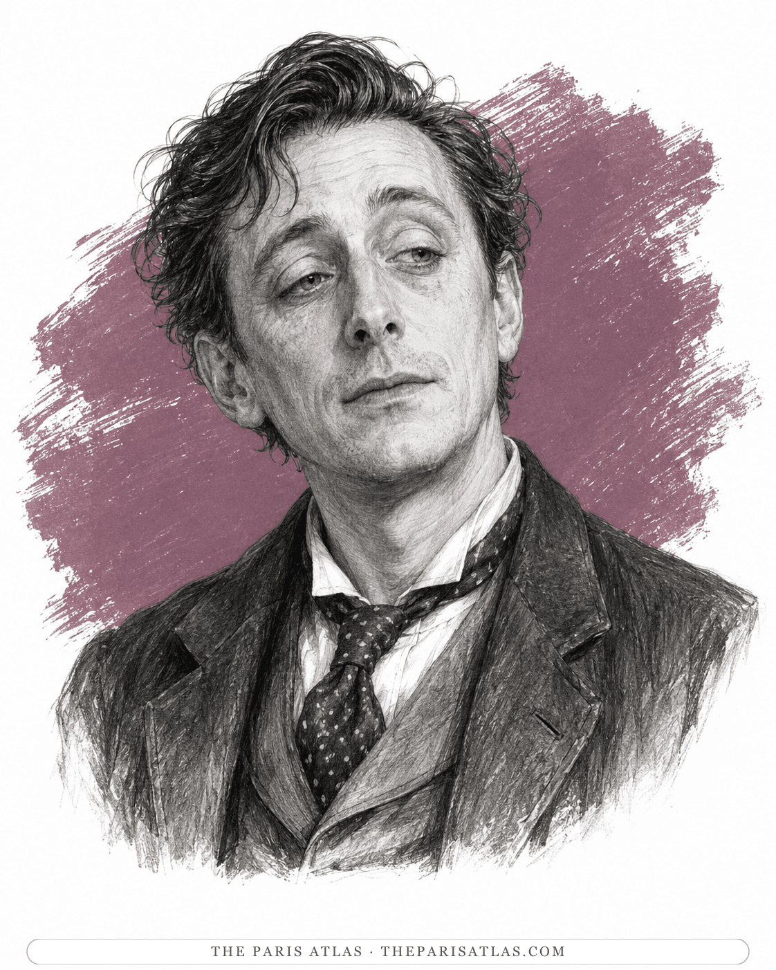 Illustrated portrait of R.