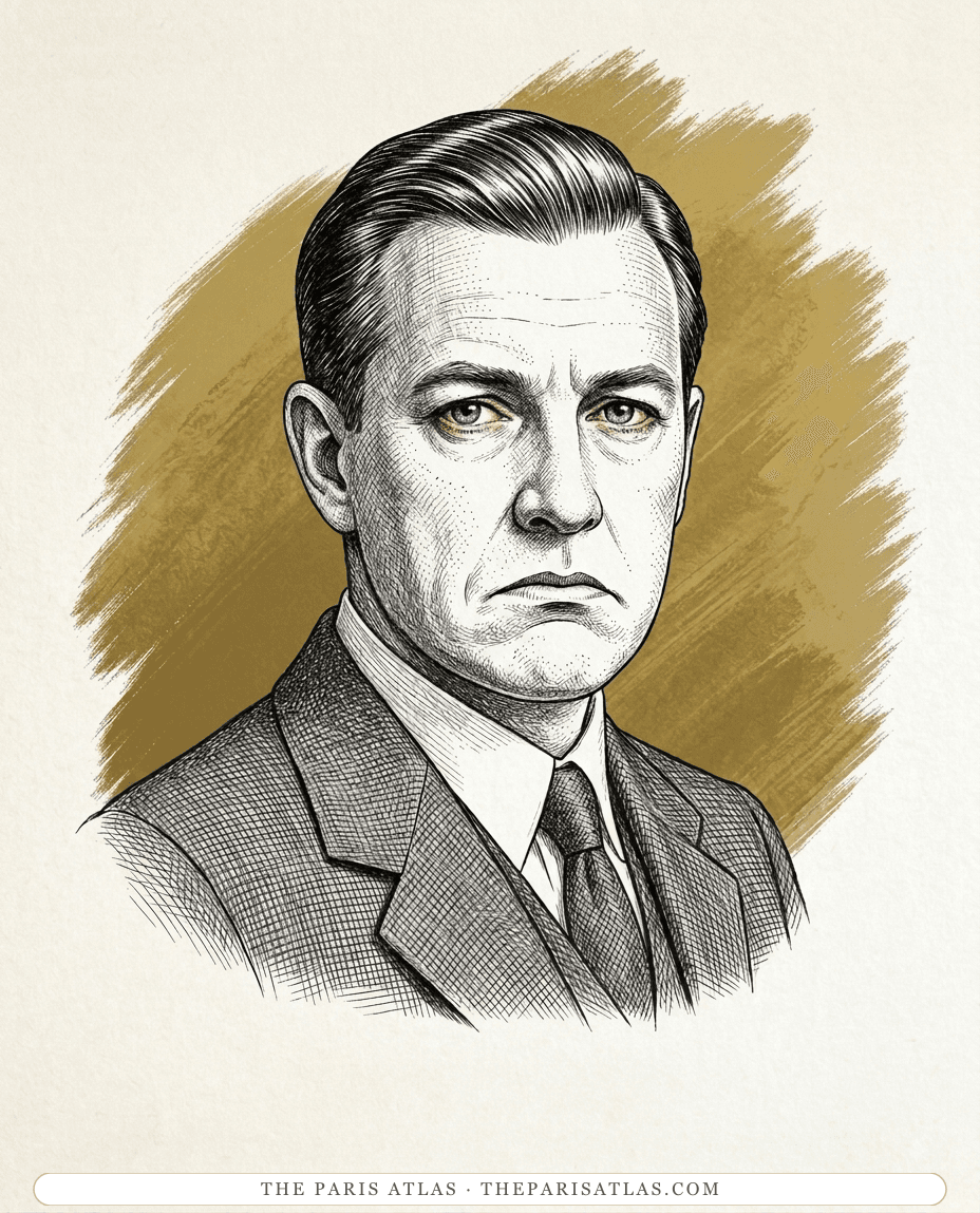 Illustrated portrait of Ralph Crossby