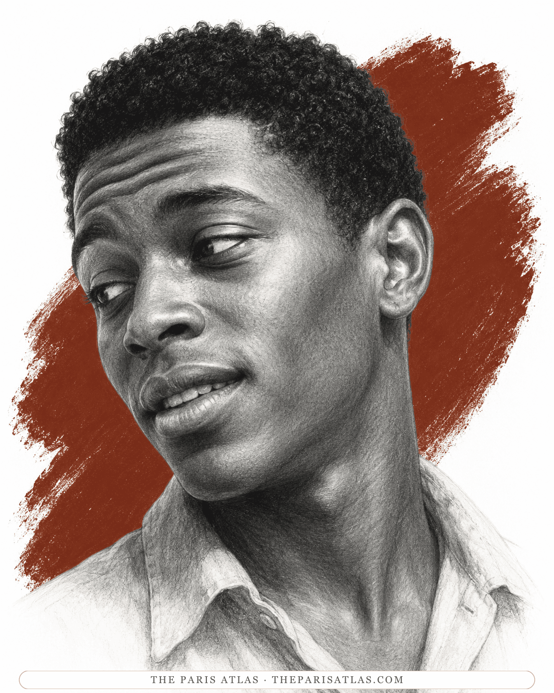 Illustrated portrait of Red