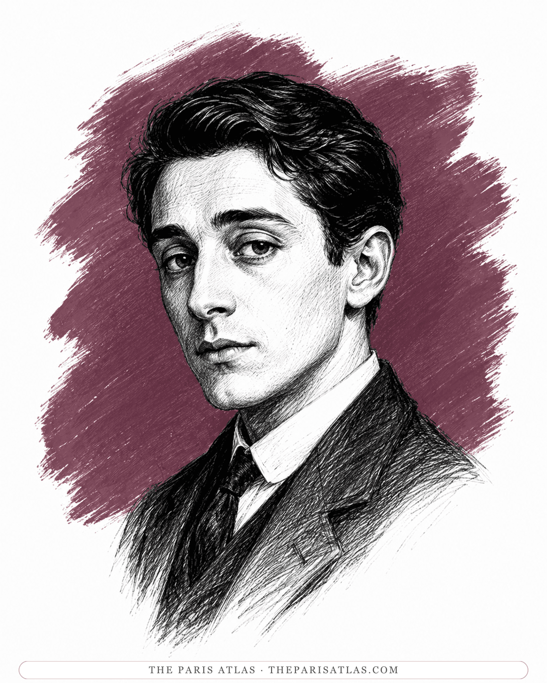 Illustrated portrait of René Crevel