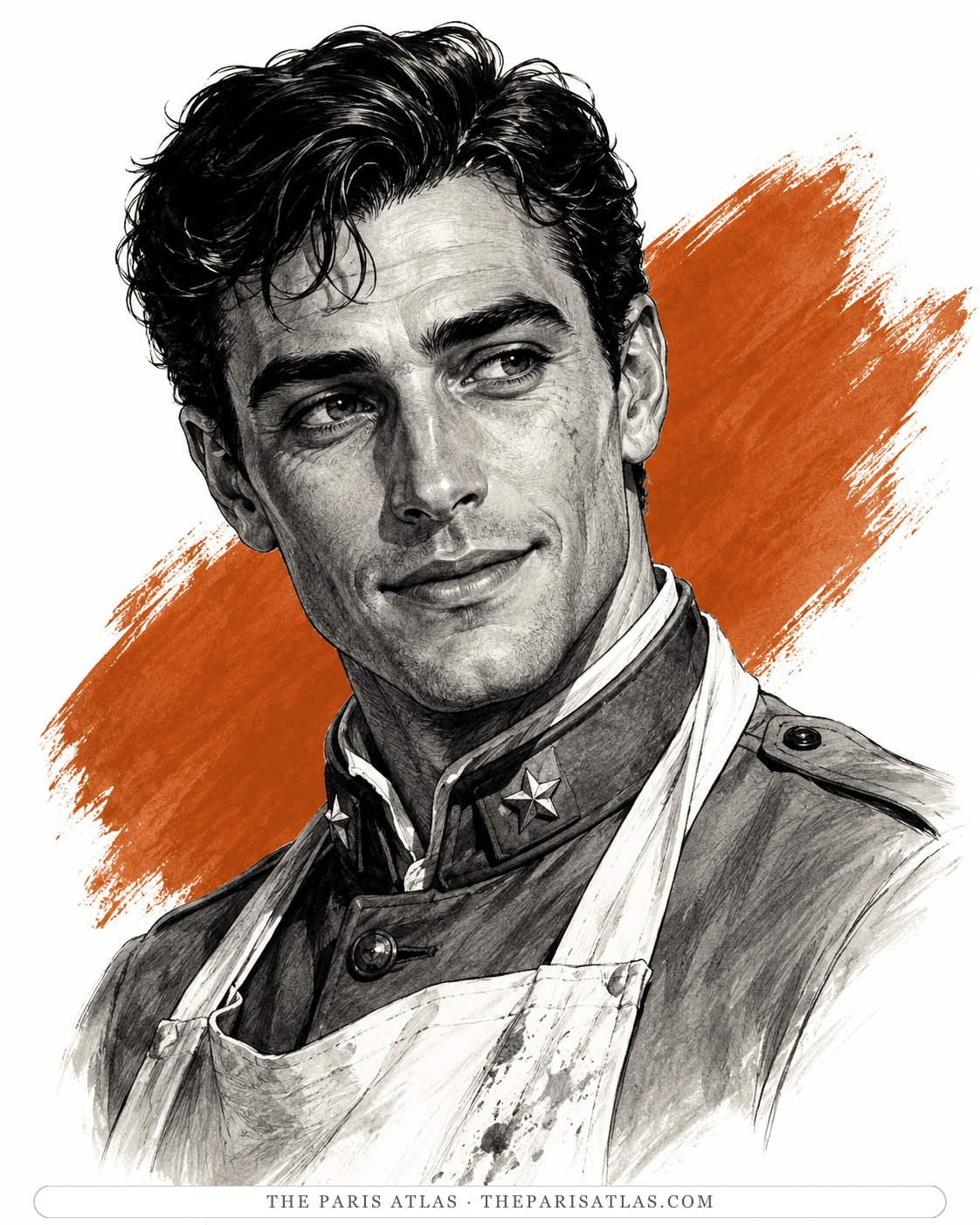 Illustrated portrait of Rinaldi