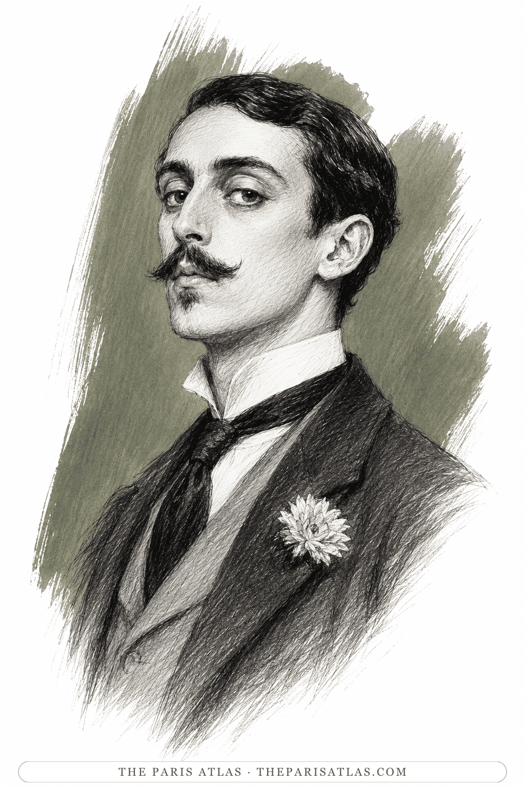 Illustrated portrait of Robert de Montesquiou