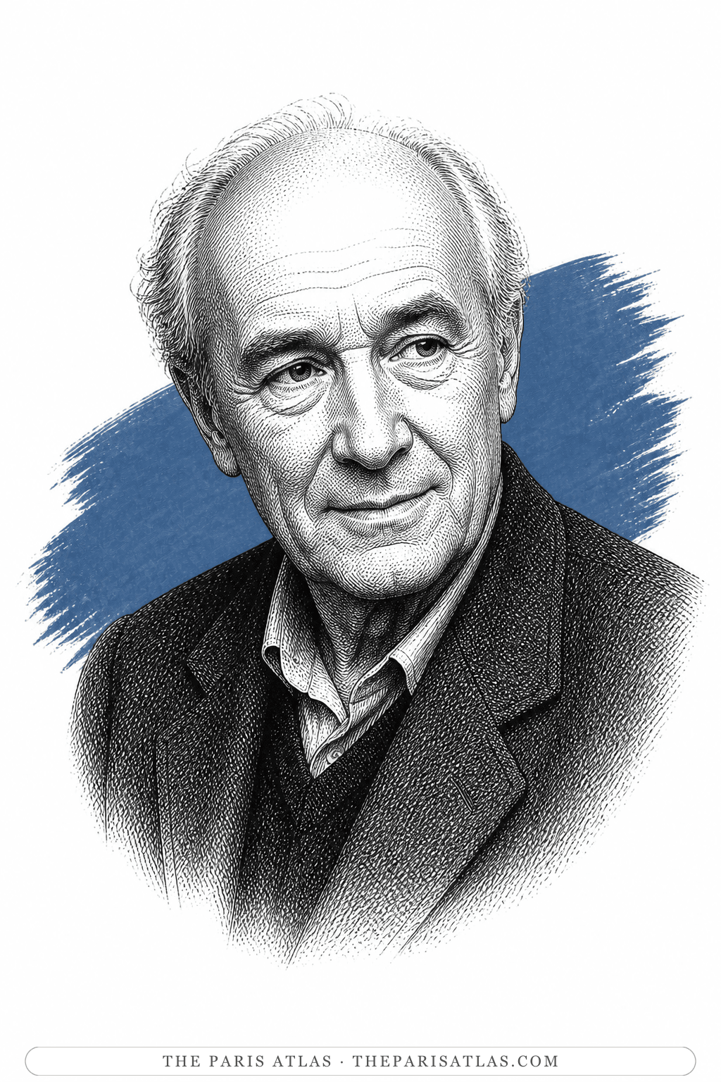Illustrated portrait of Robert Doisneau