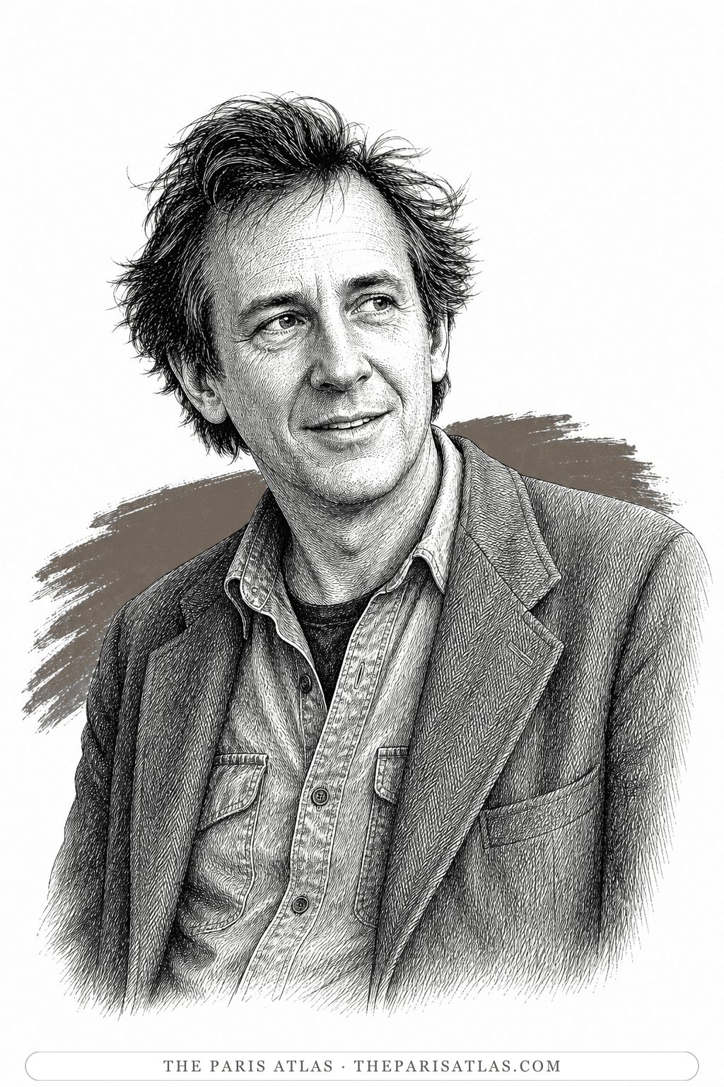 Illustrated portrait of Robert Rauschenberg