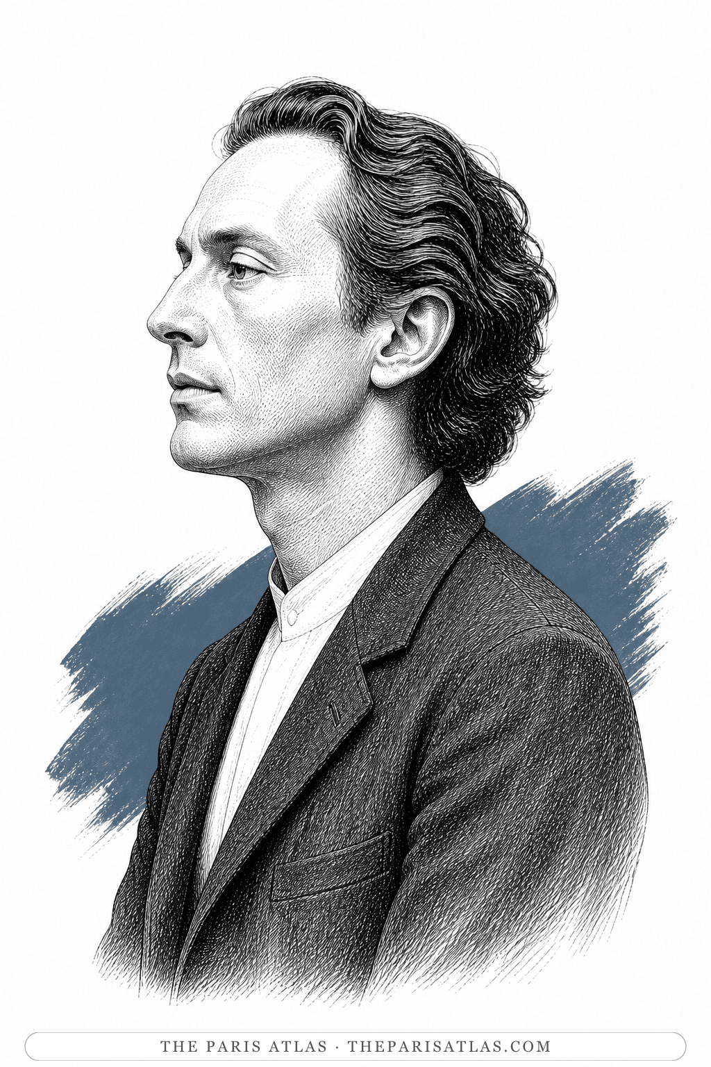 Illustrated portrait of Robert Wilson