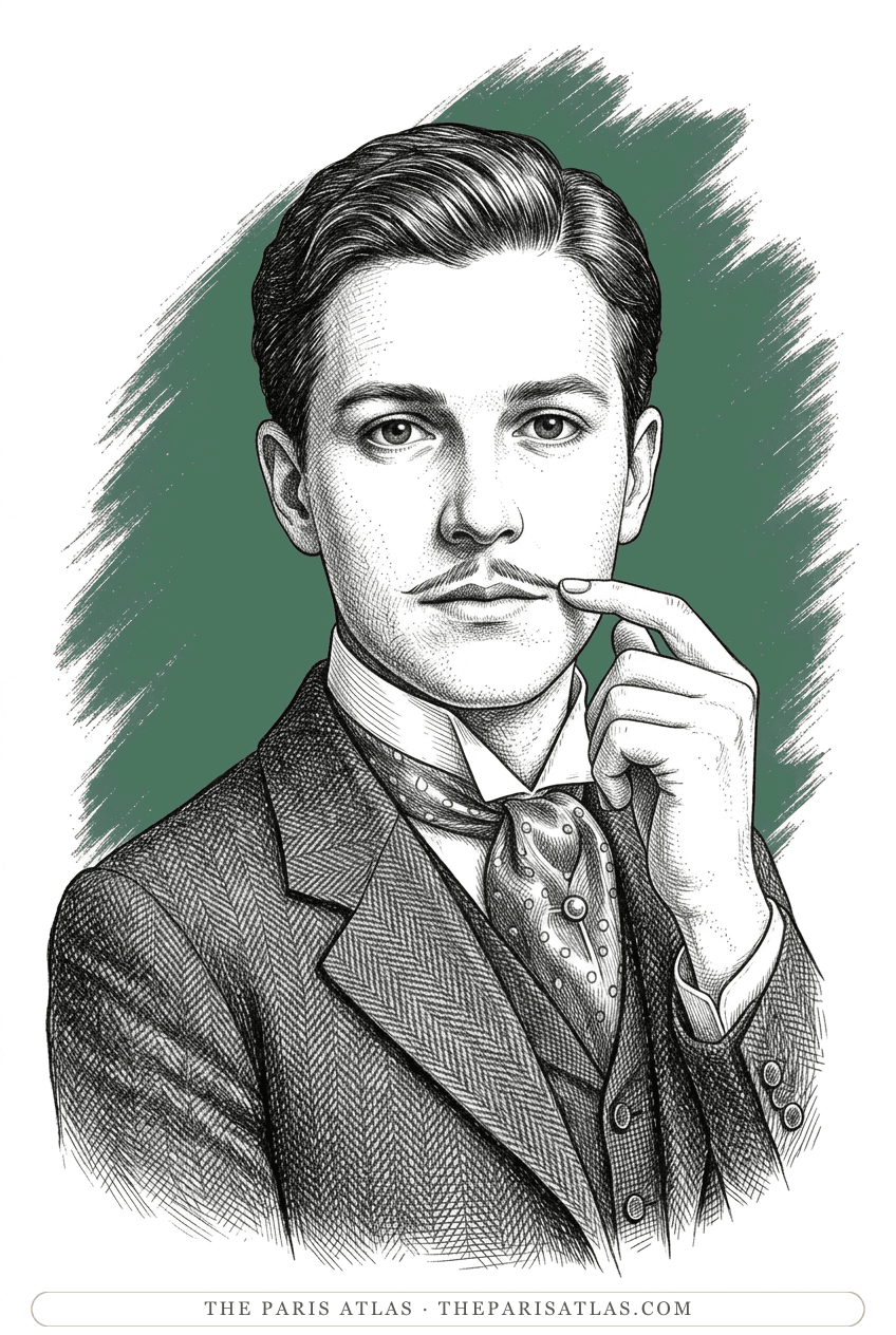 Illustrated portrait of Roger Antrim