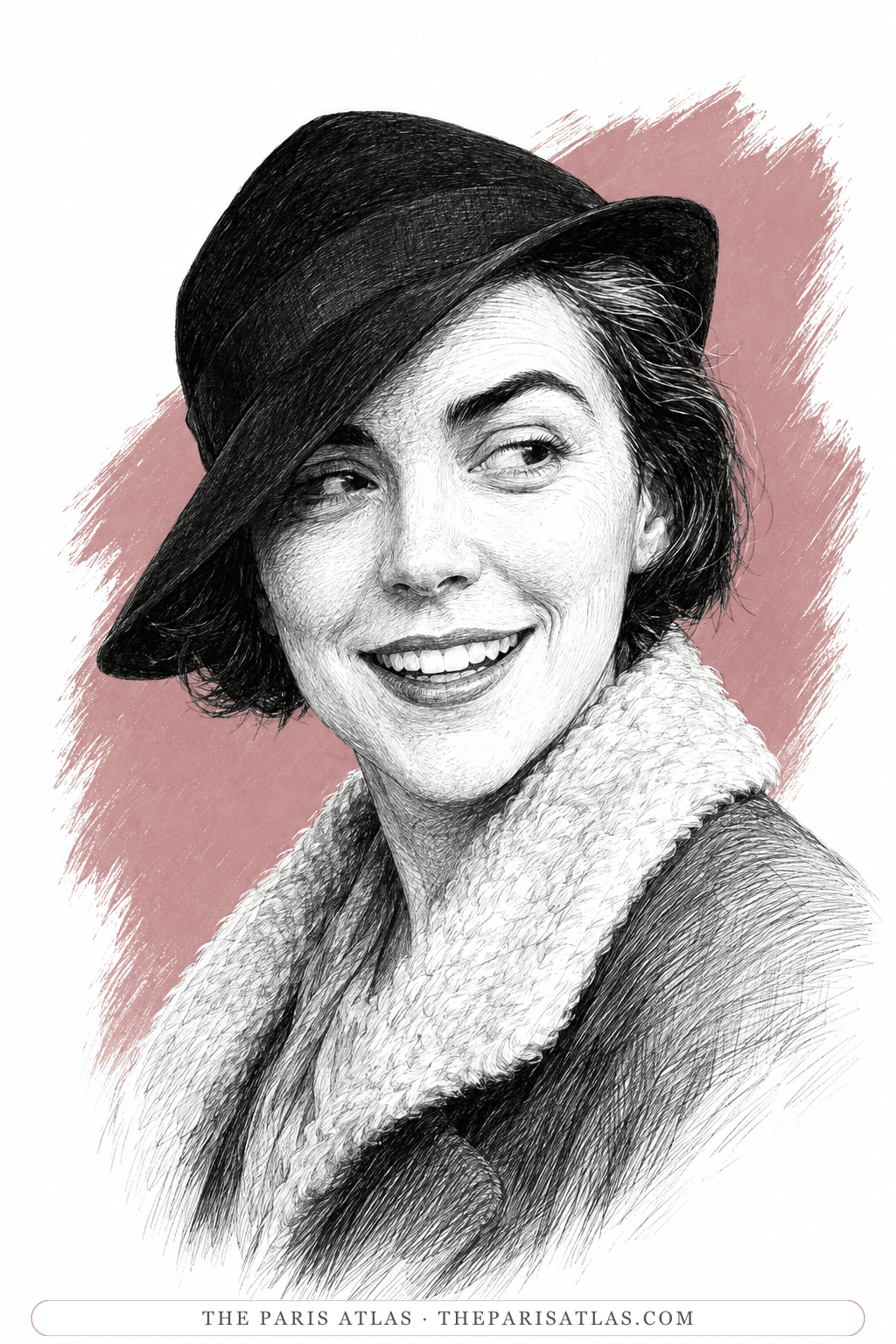 Illustrated portrait of Rosemary Waterlow