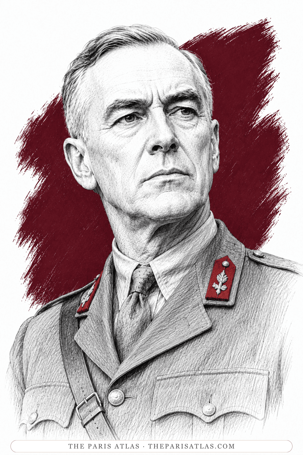 Illustrated portrait of Sir Joseph Cheam