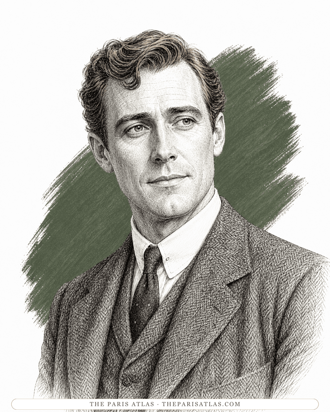 Illustrated portrait of Sir Philip Gordon