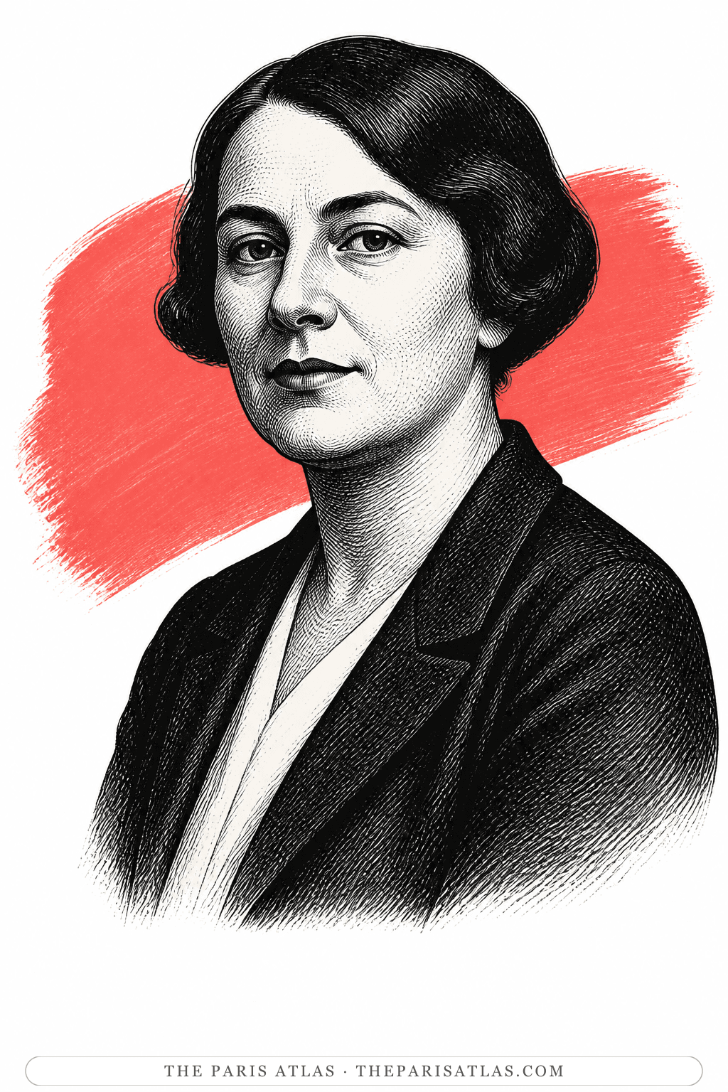 Illustrated portrait of Sonia Delaunay
