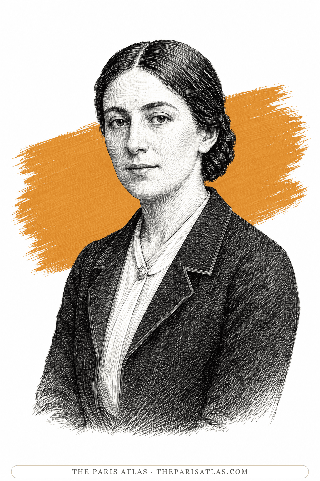 Illustrated portrait of Sophie Taeuber-Arp