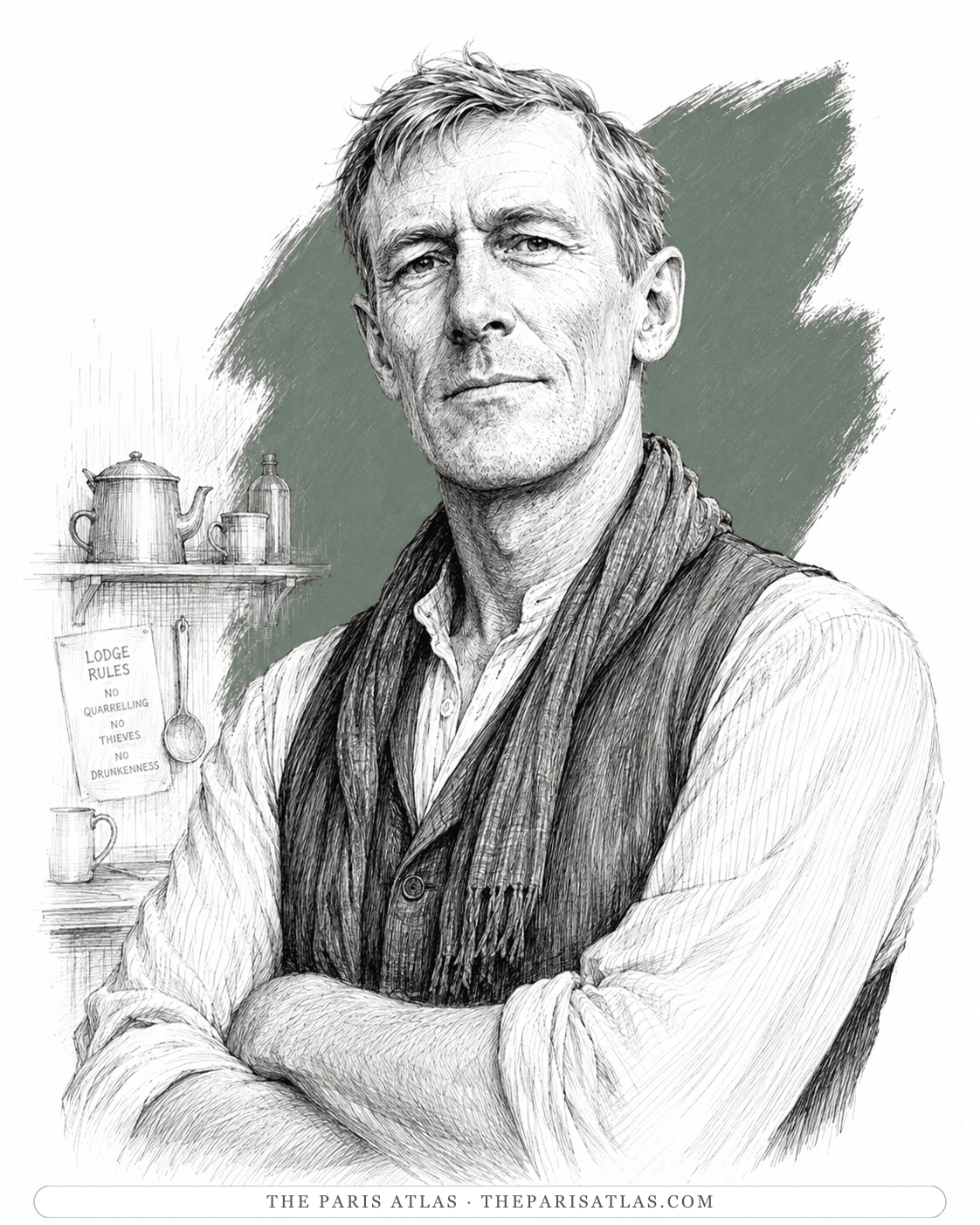 Illustrated portrait of Steve