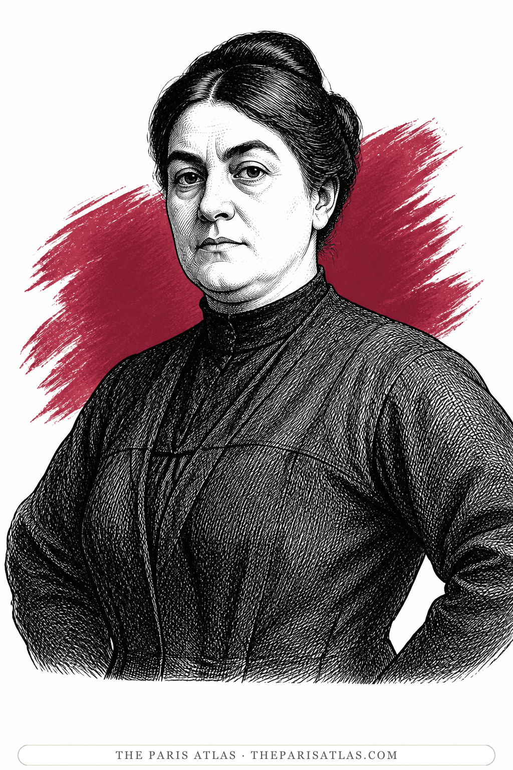 Illustrated portrait of Suzanne Valadon