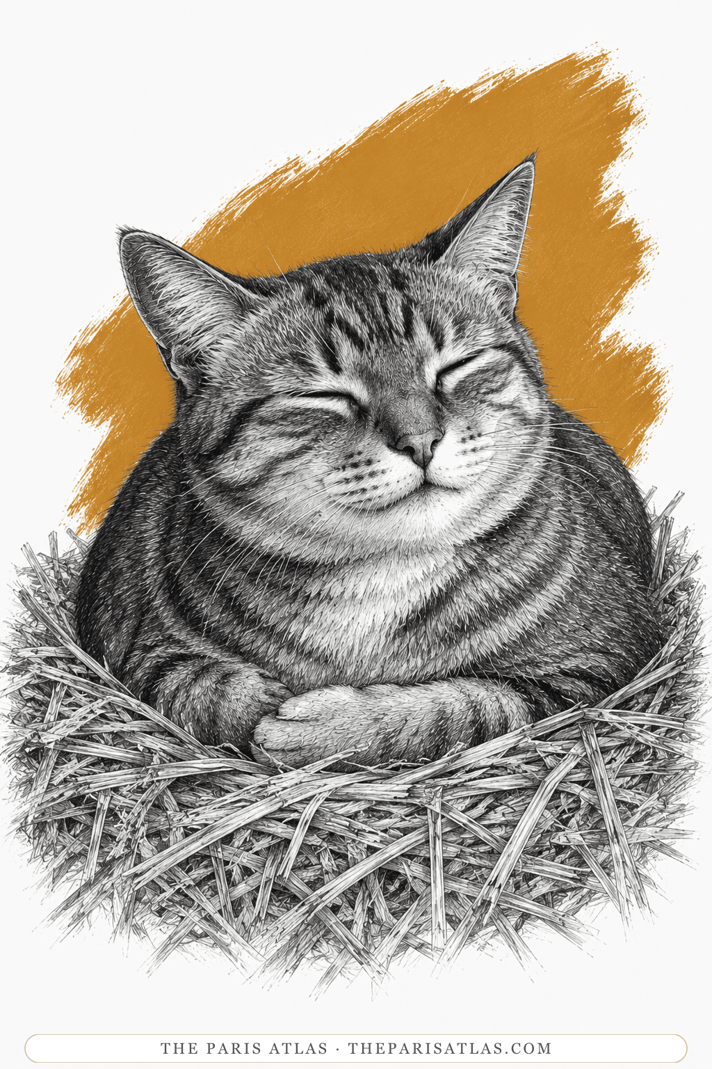 Illustrated portrait of The cat