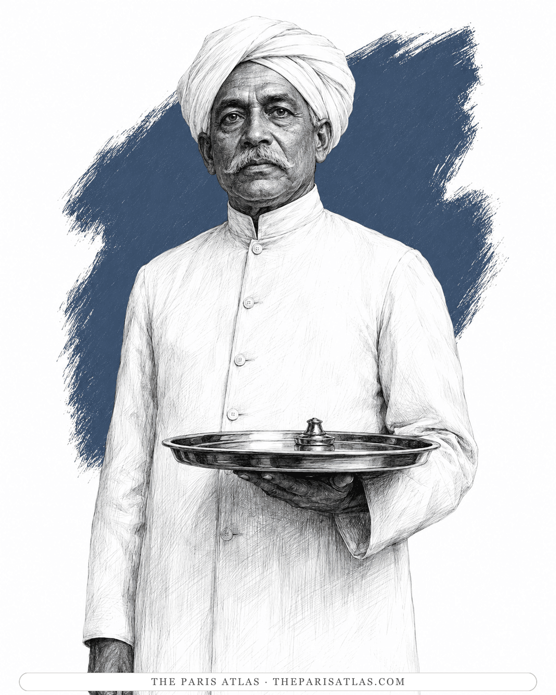 Illustrated portrait of The Club butler
