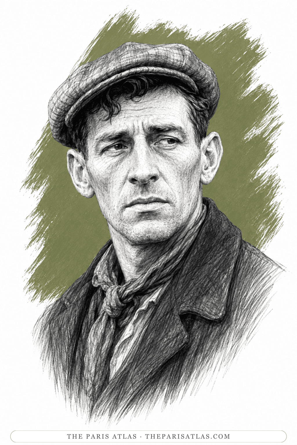 Illustrated portrait of The Cockney traveller