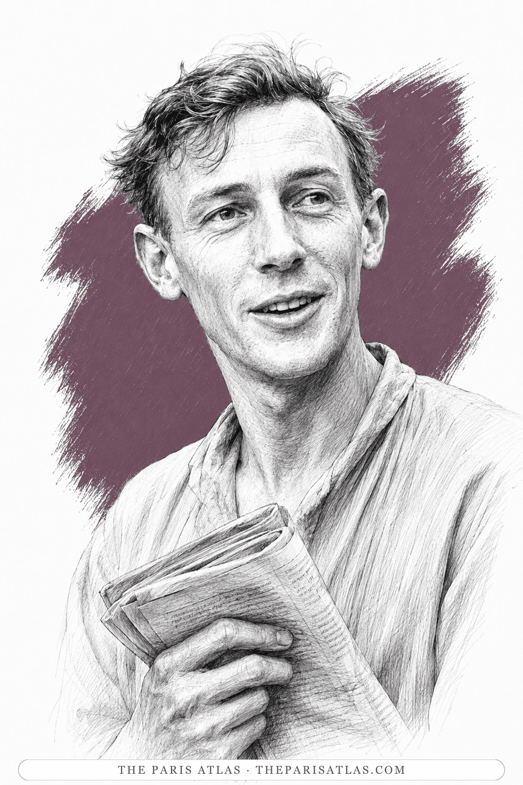 Illustrated portrait of The Dutch Communist at Lérida