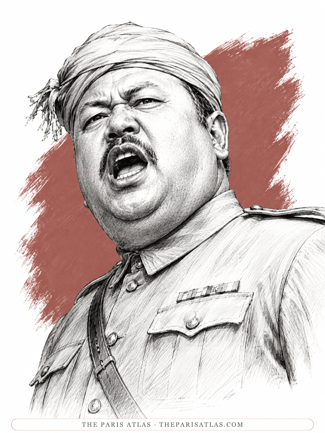 Illustrated portrait of The fat Sub-inspector