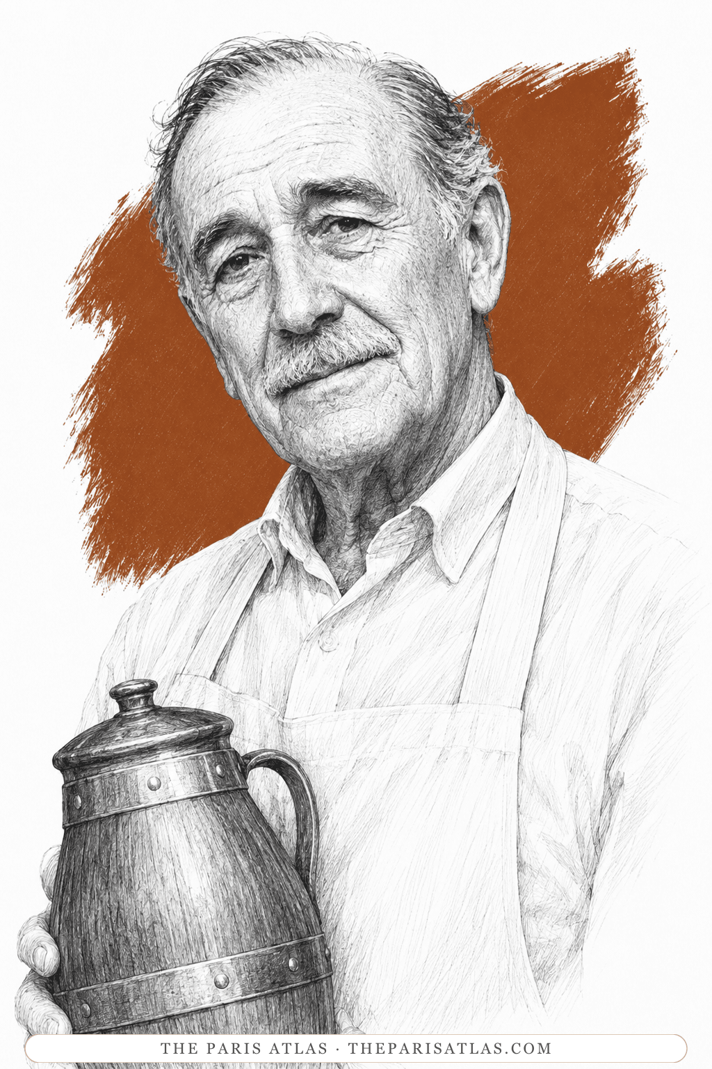 Illustrated portrait of The fatherly waiter