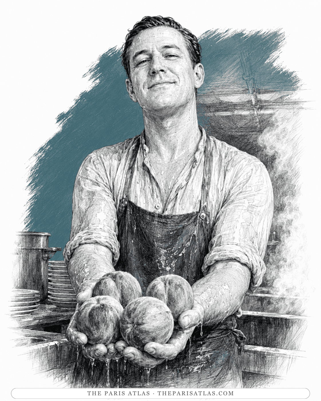 Illustrated portrait of The German plongeur