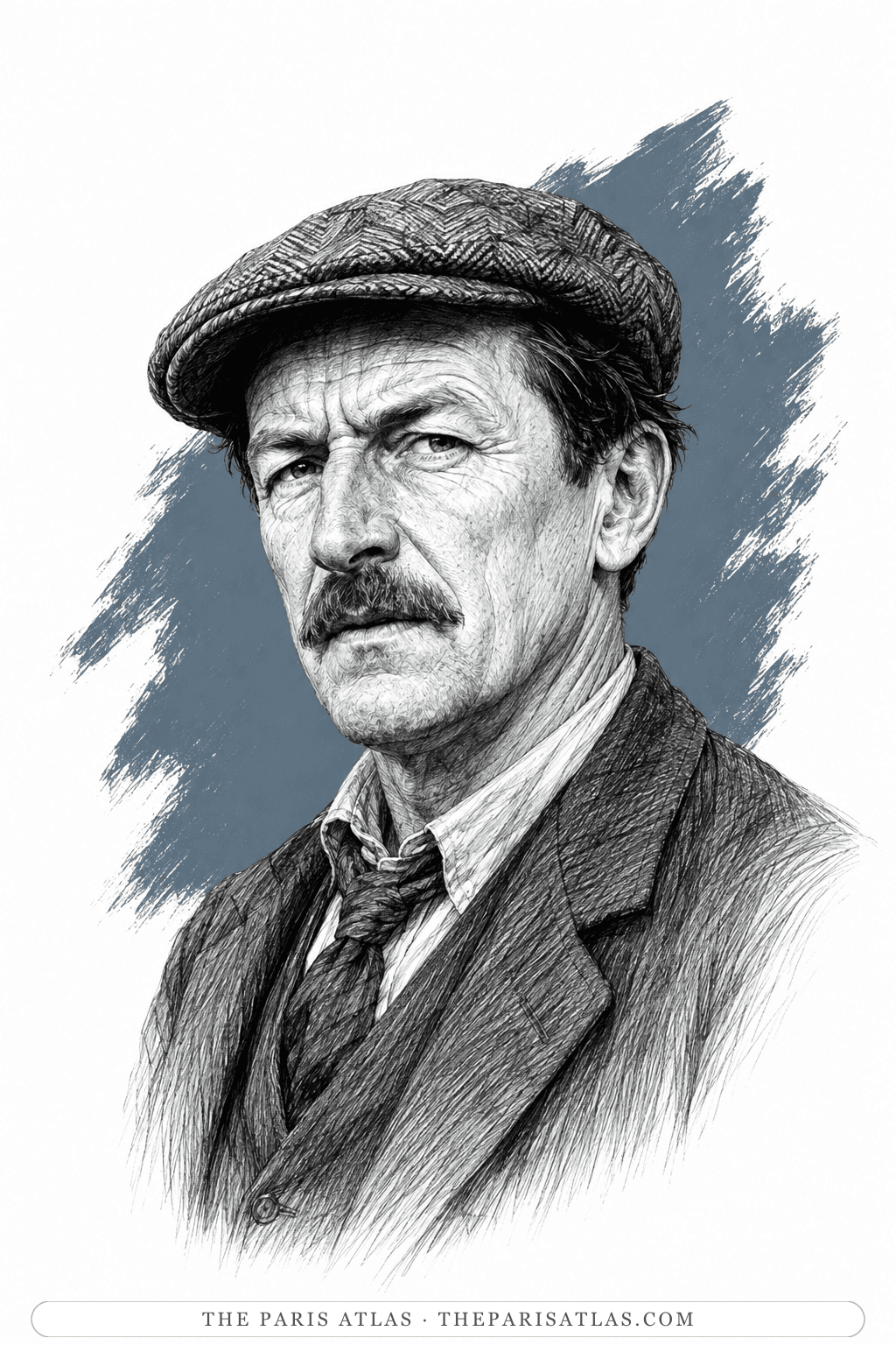 Illustrated portrait of The Irish tramp
