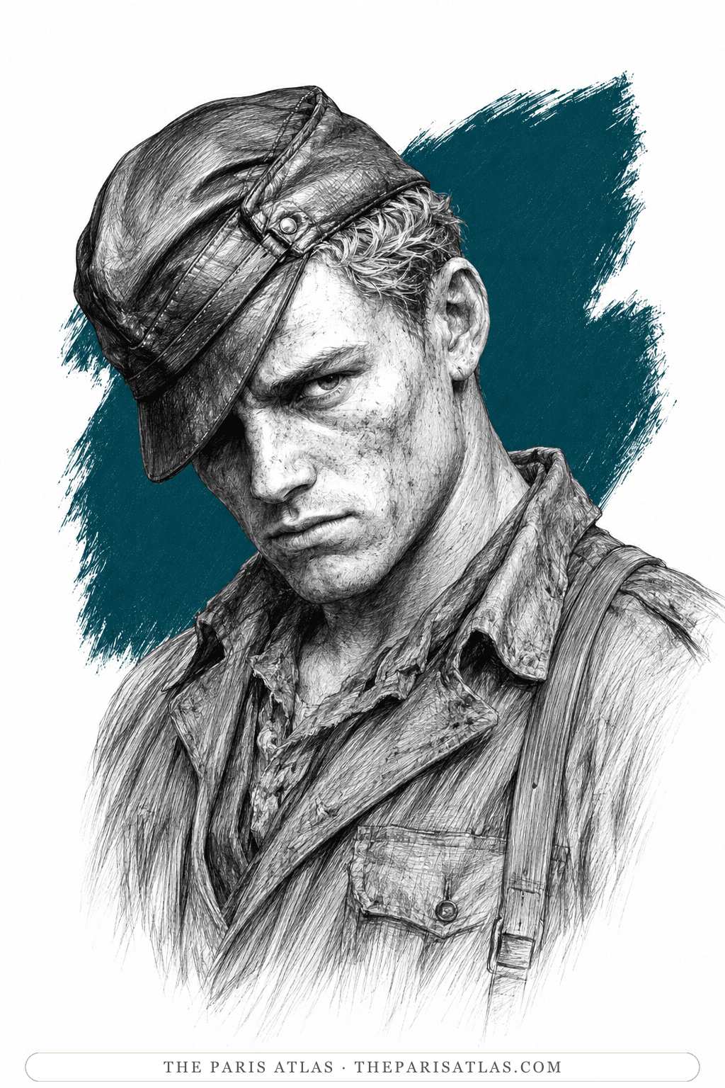 Illustrated portrait of The Italian militiaman