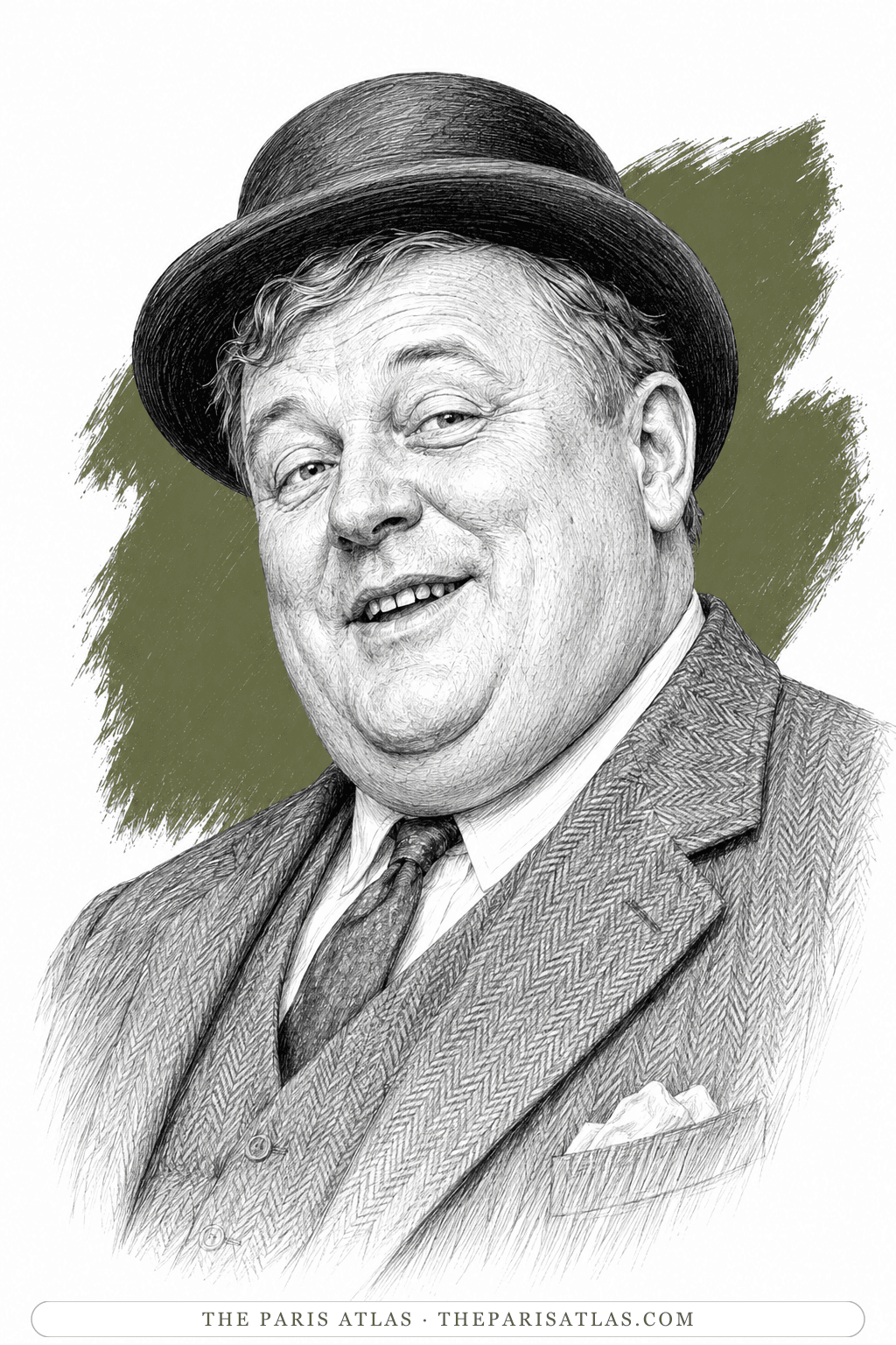 Illustrated portrait of The Left Book Club lecturer