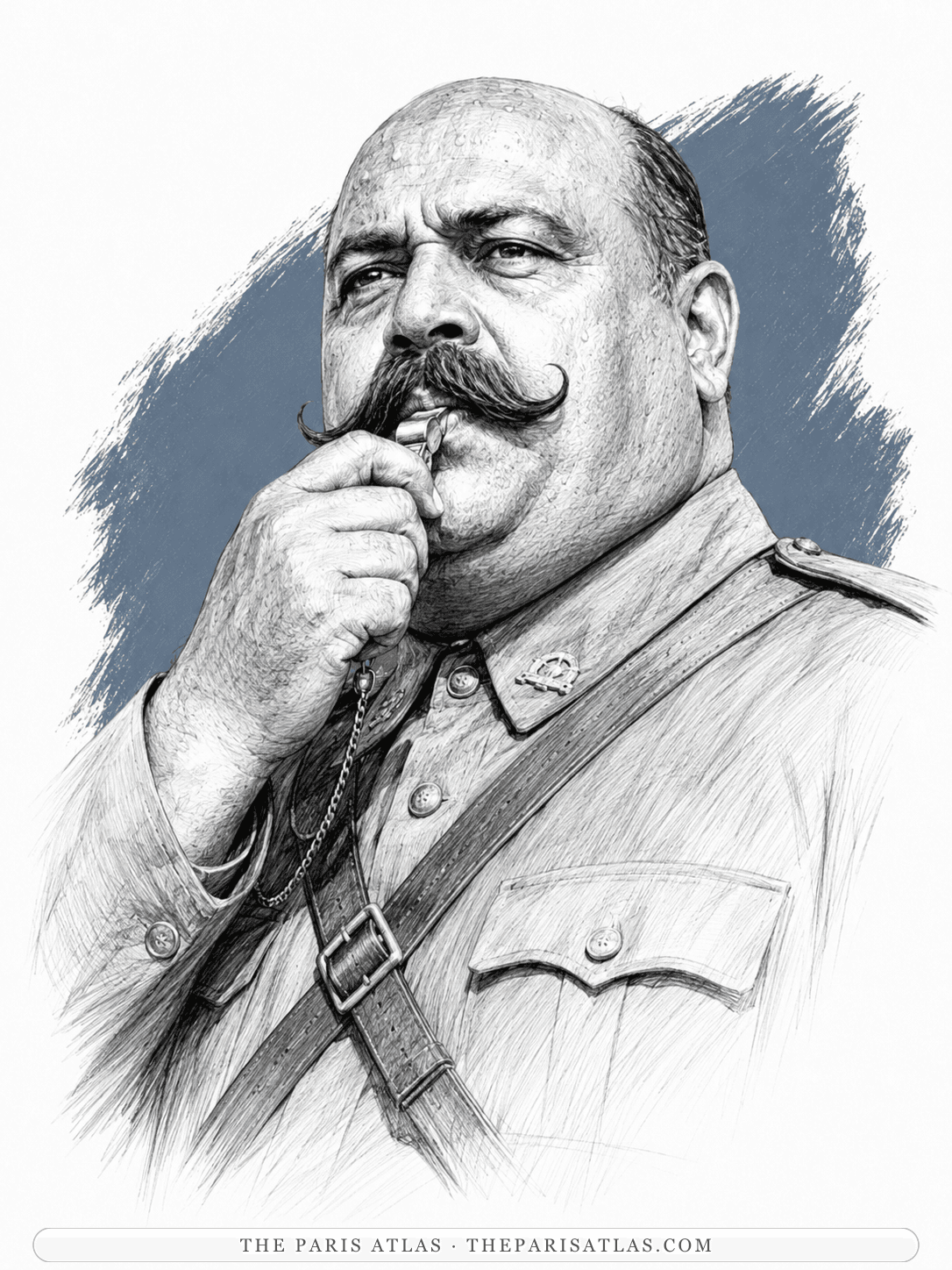 Illustrated portrait of The Military Police subahdar