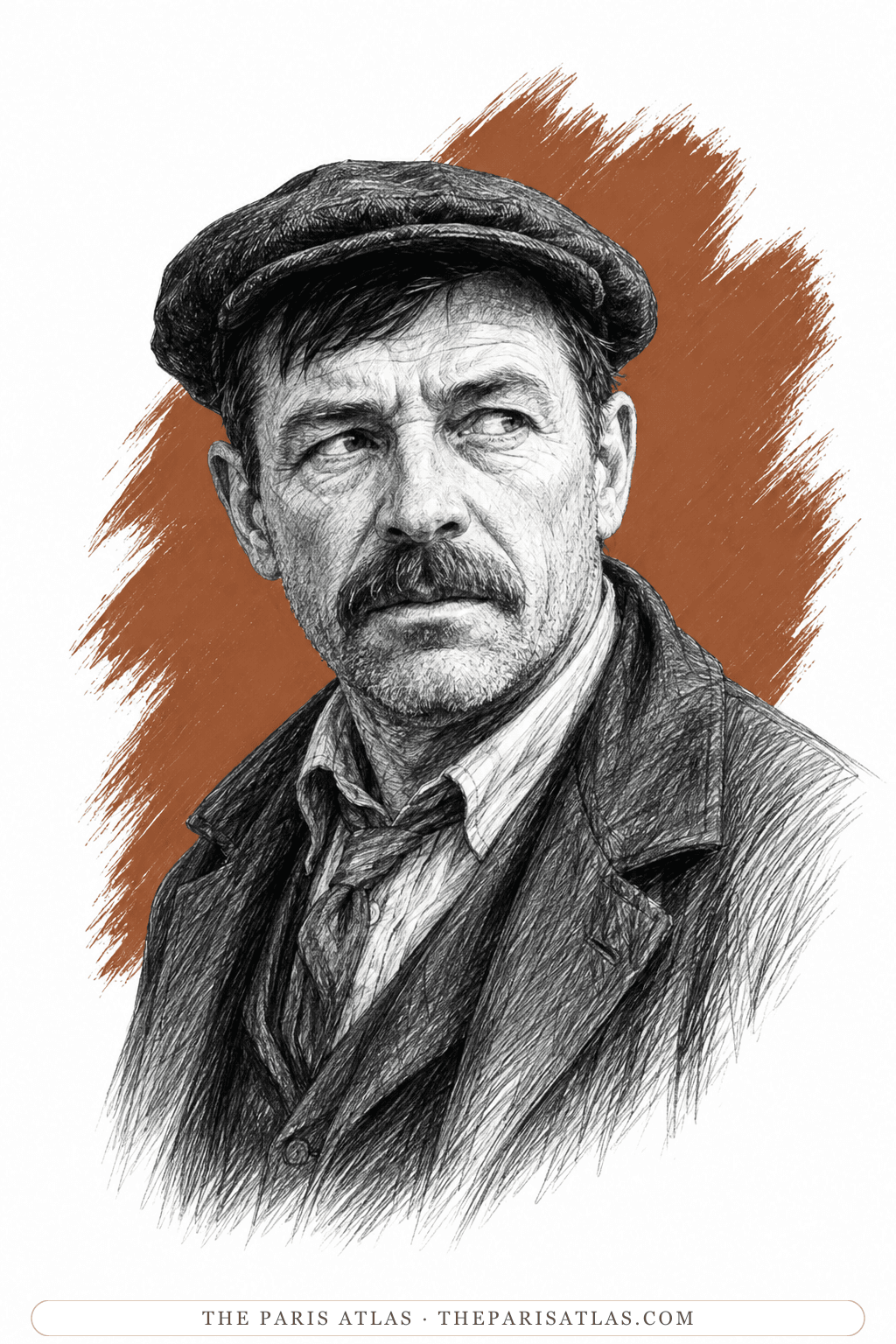 Illustrated portrait of The newspaper canvassers