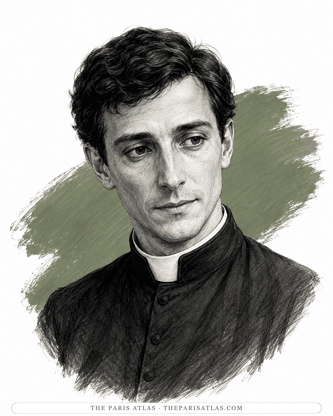 Illustrated portrait of The priest